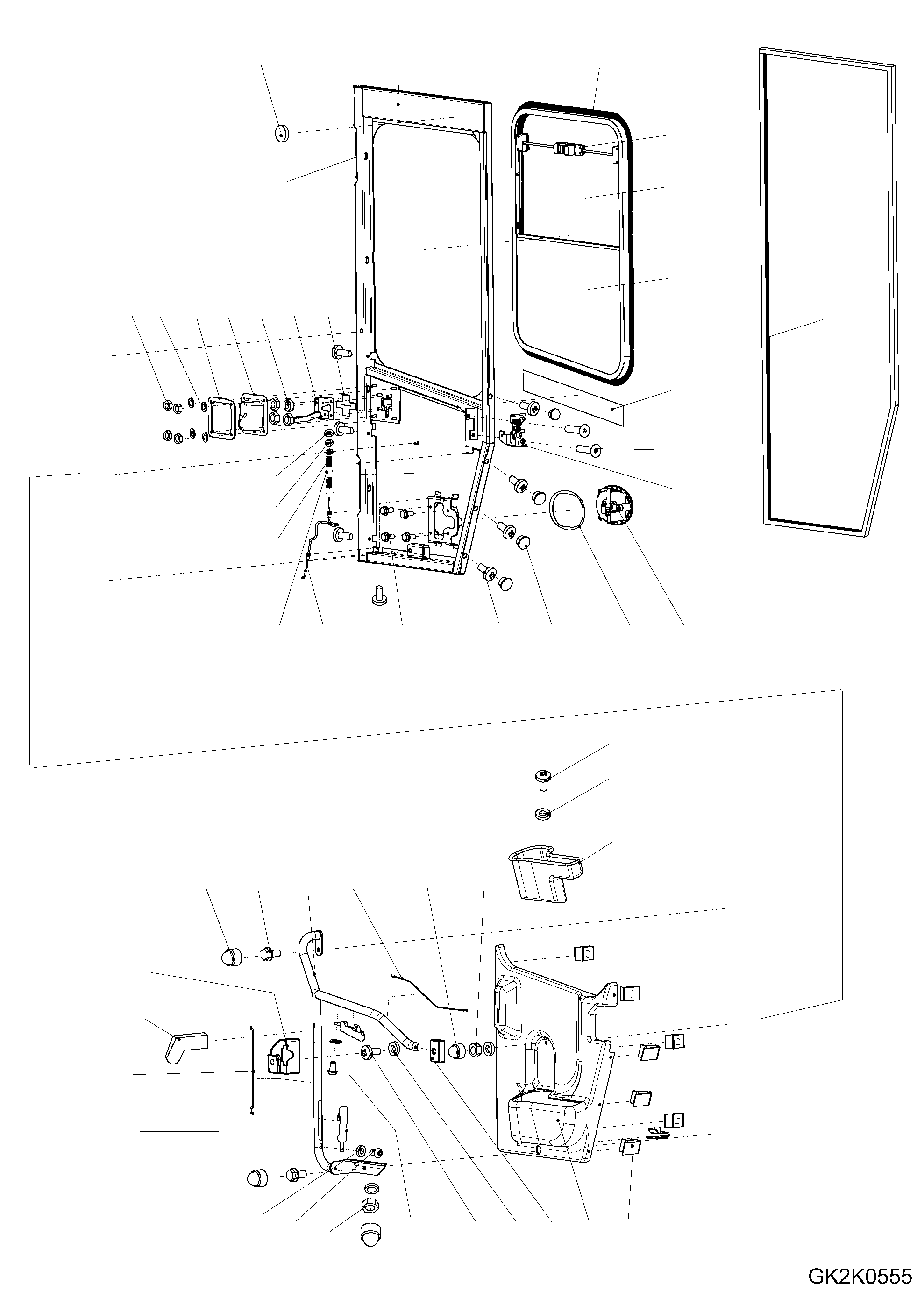 Стекло 421-56-H0S65 KOMATSU