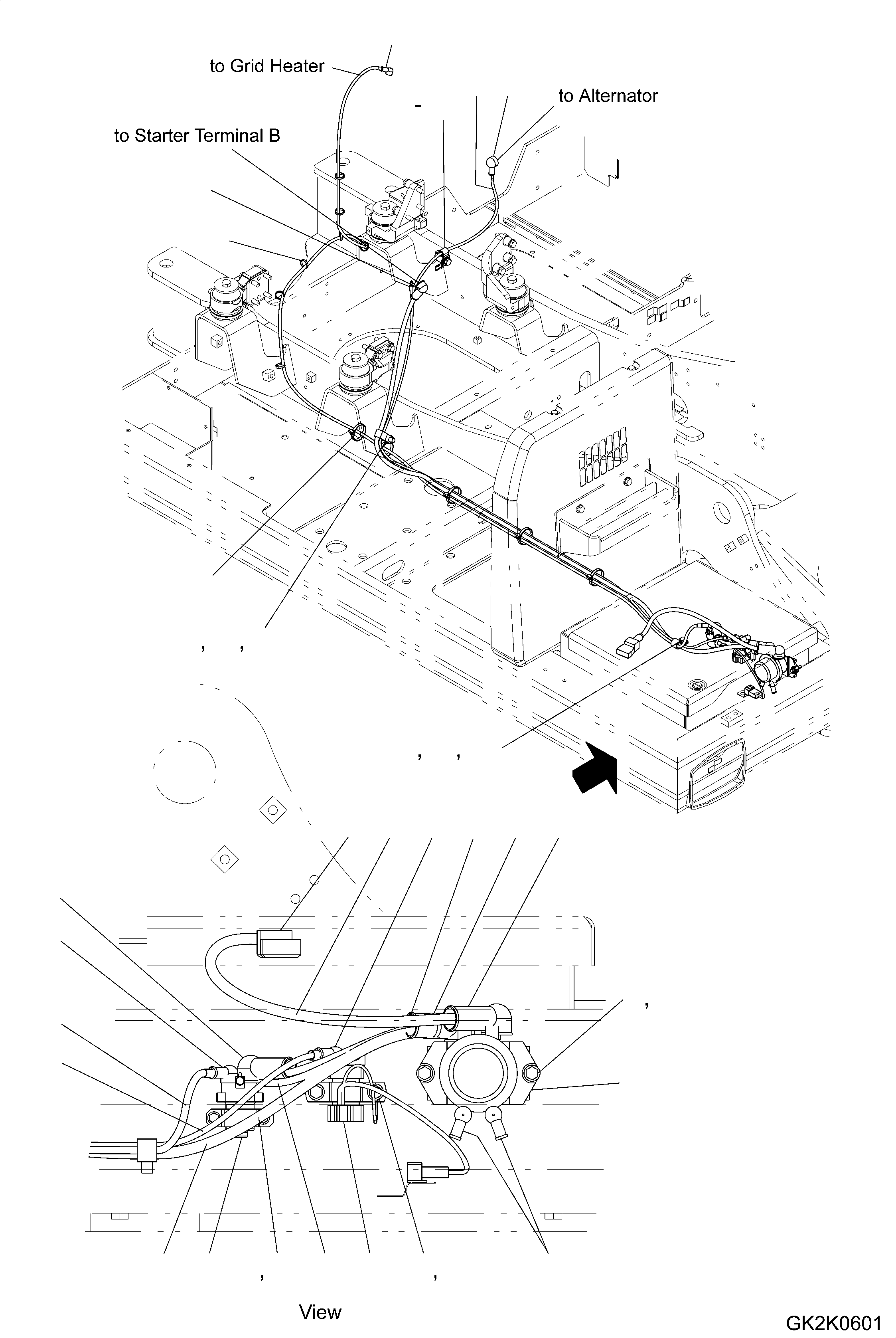 Кабель 08028-62065 KOMATSU