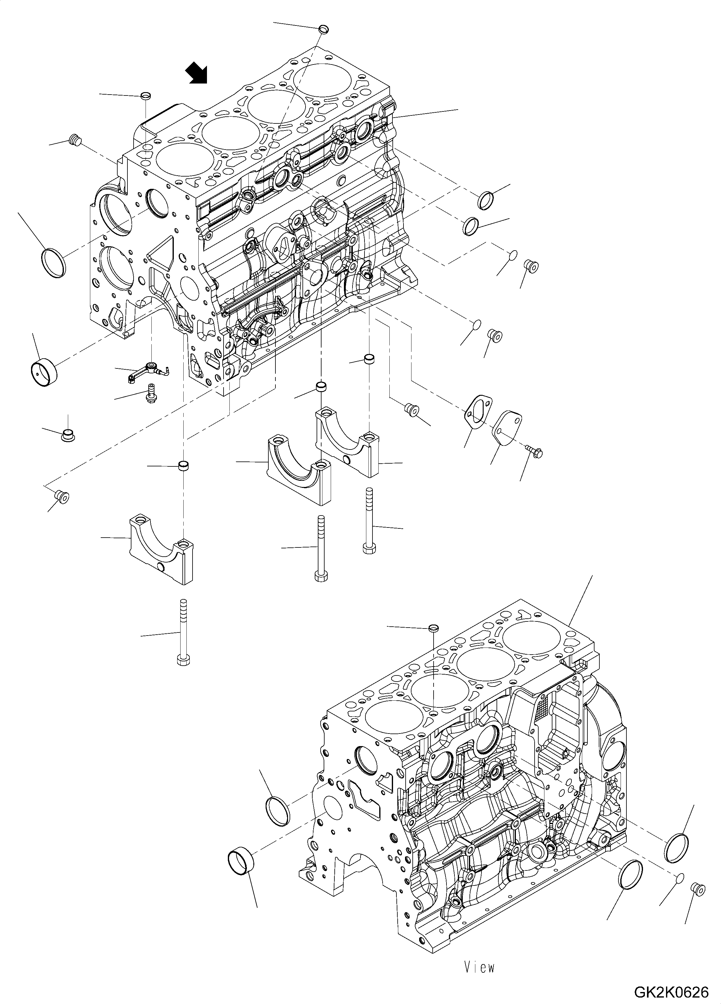 KIT, CYLINDER BLOCK CU4955475 KOMATSU