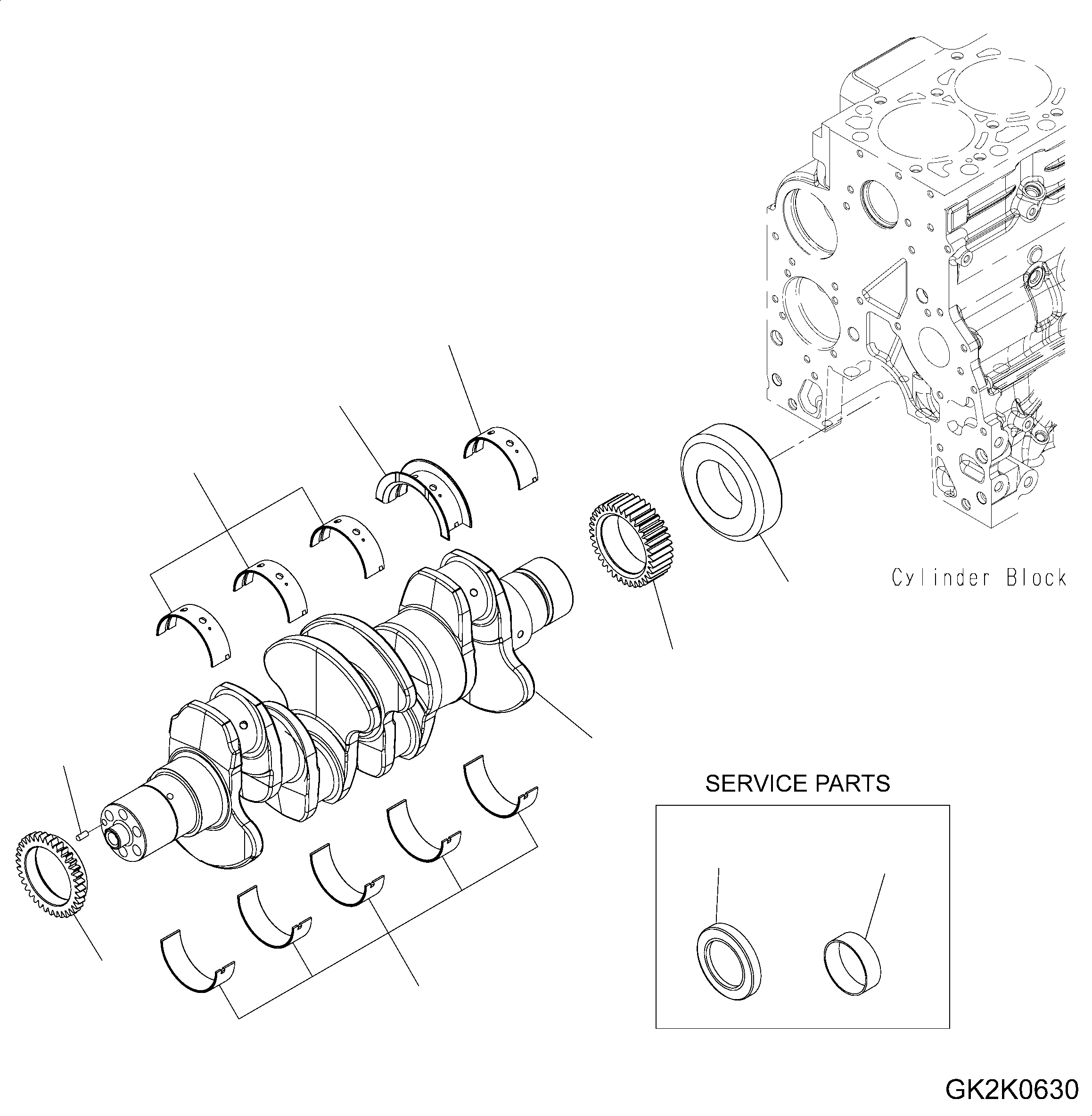Упорный подшипник 6754-39-1910 KOMATSU