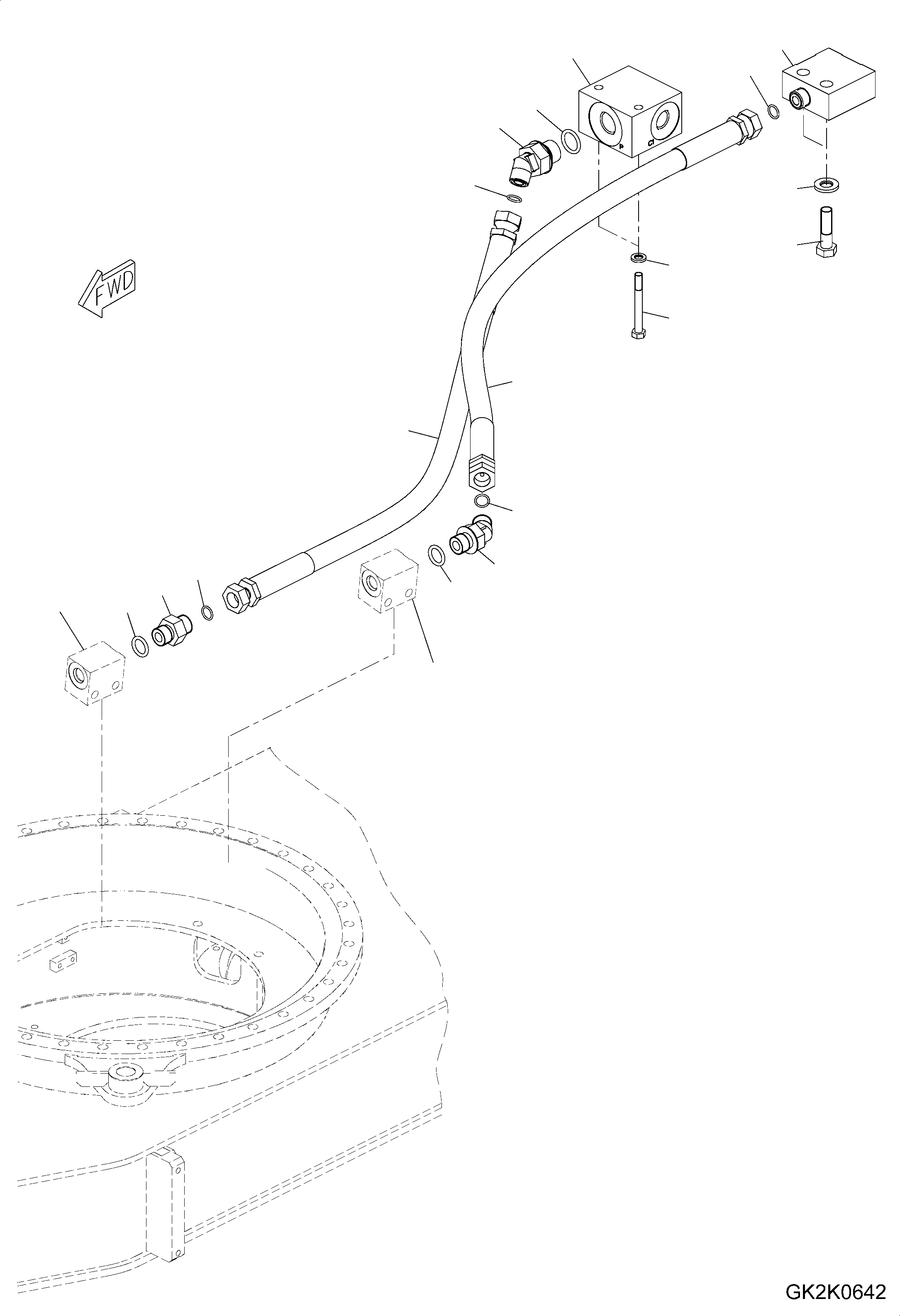Шланг 02777-204A8 KOMATSU