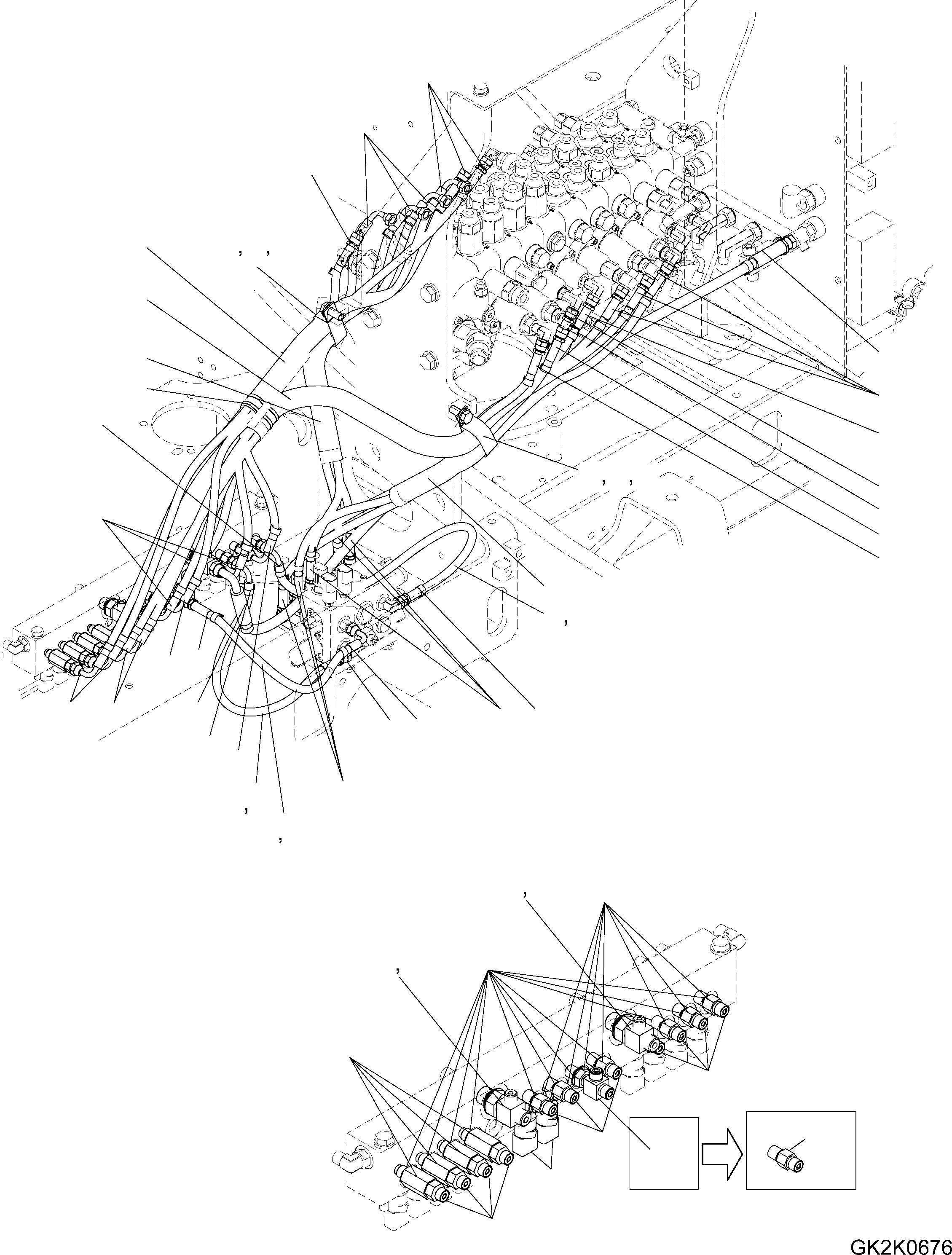 Шланг 02761-002A6 KOMATSU