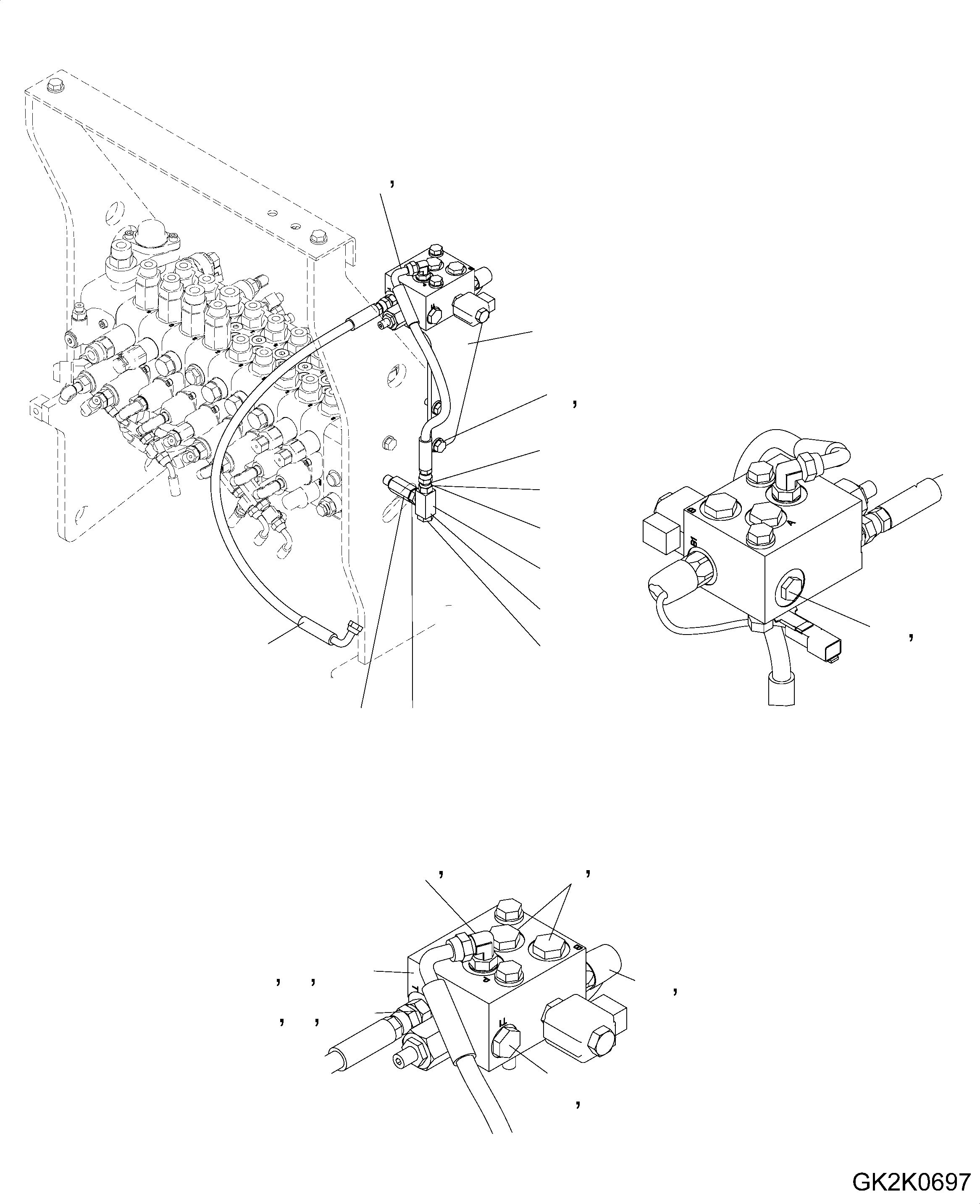 Шланг с торцевым уплотнением 02778-002A4 KOMATSU