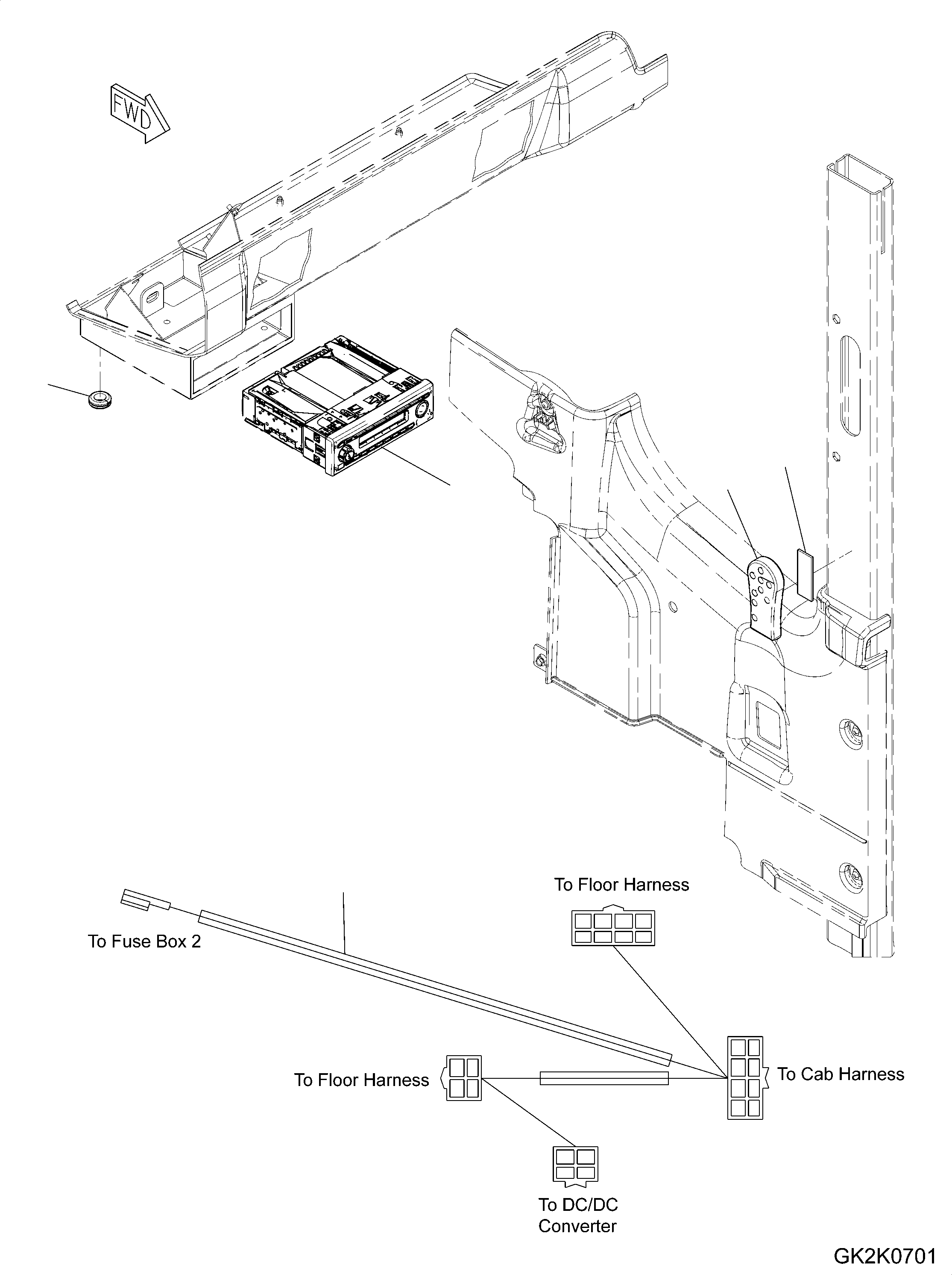 RADIO, REMOTE CONTROL 421-07-H4150 KOMATSU