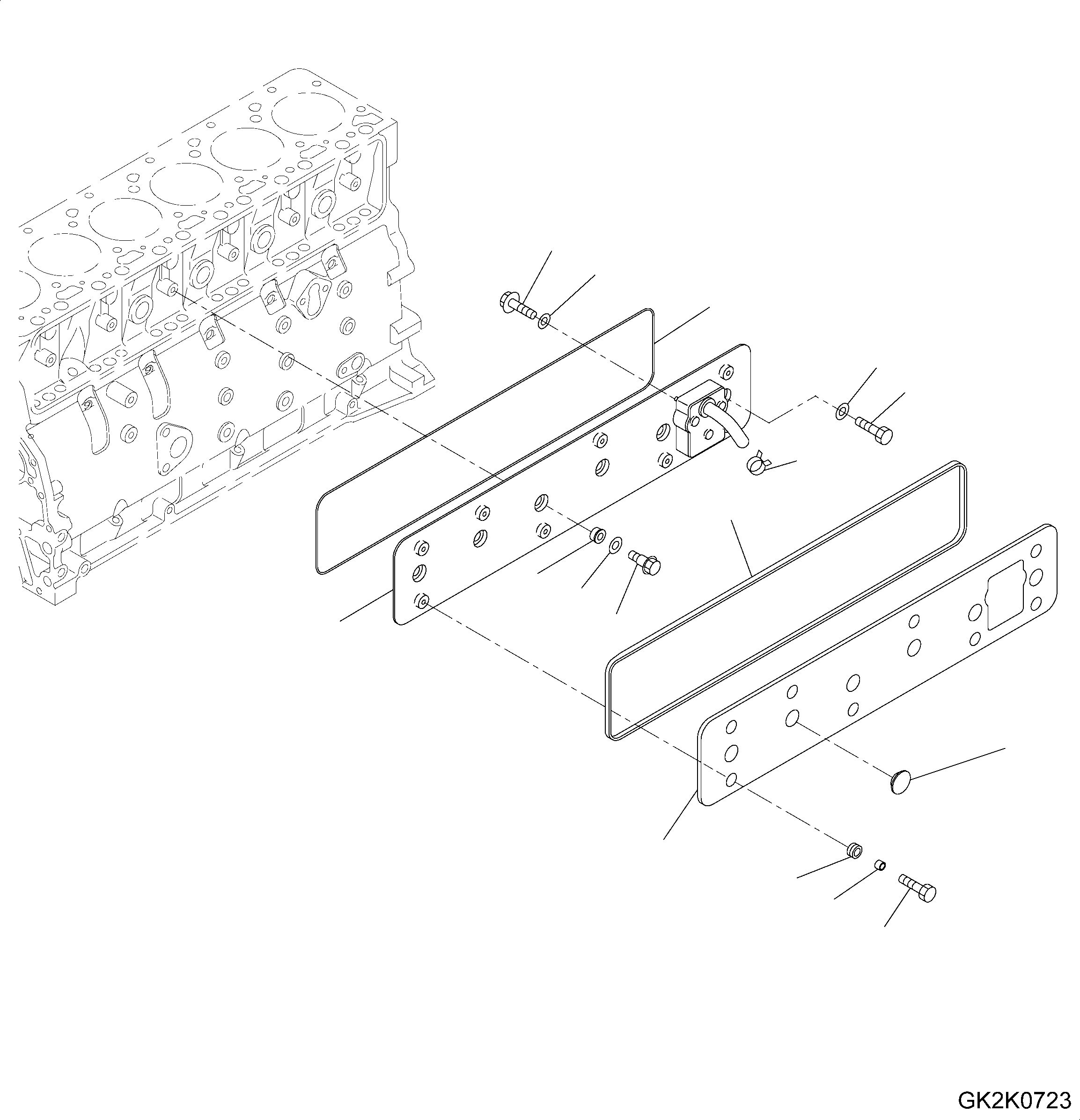 COVER, PUSH ROD 6738-21-6000 KOMATSU