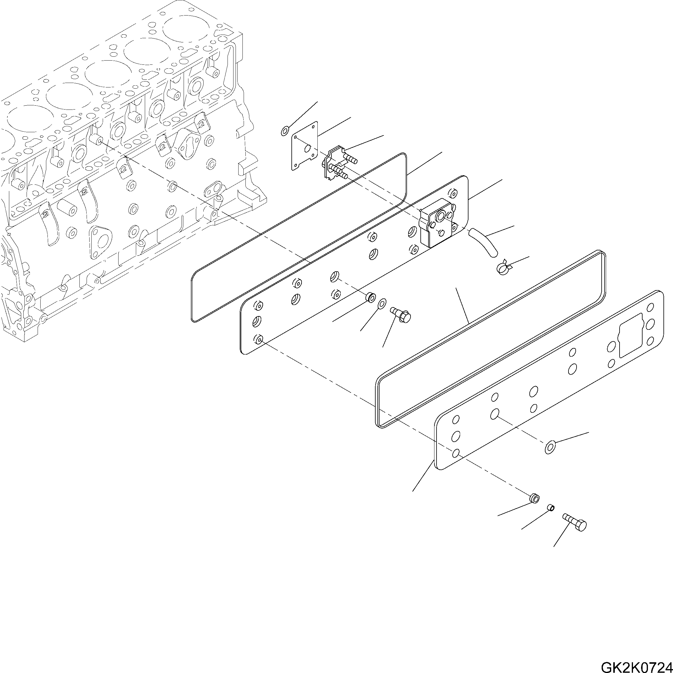 COVER, PUSH ROD 6738-21-6110 KOMATSU