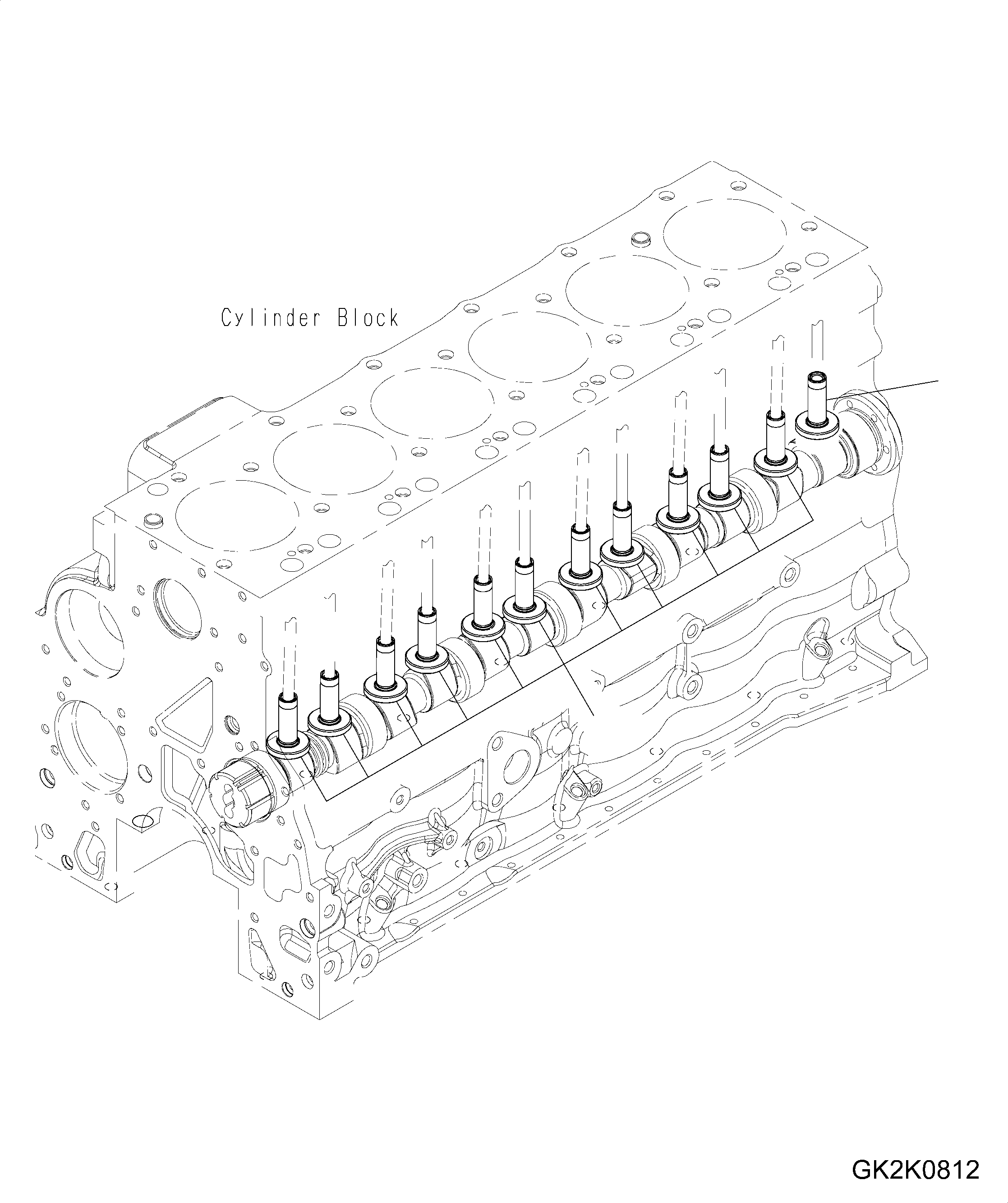 Толкатель CU3973072 KOMATSU