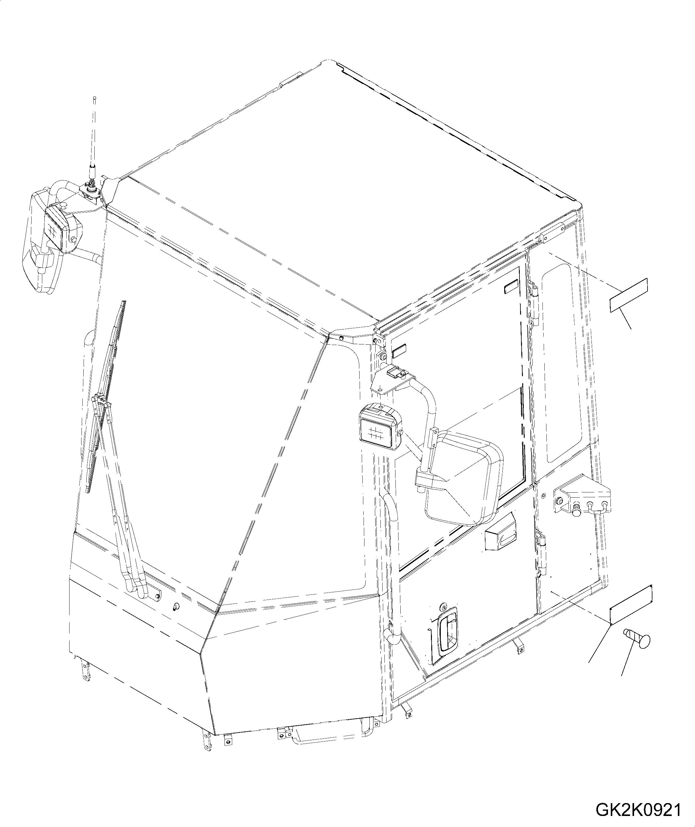 ROPS CAB (419-926-3021) KOMATSU