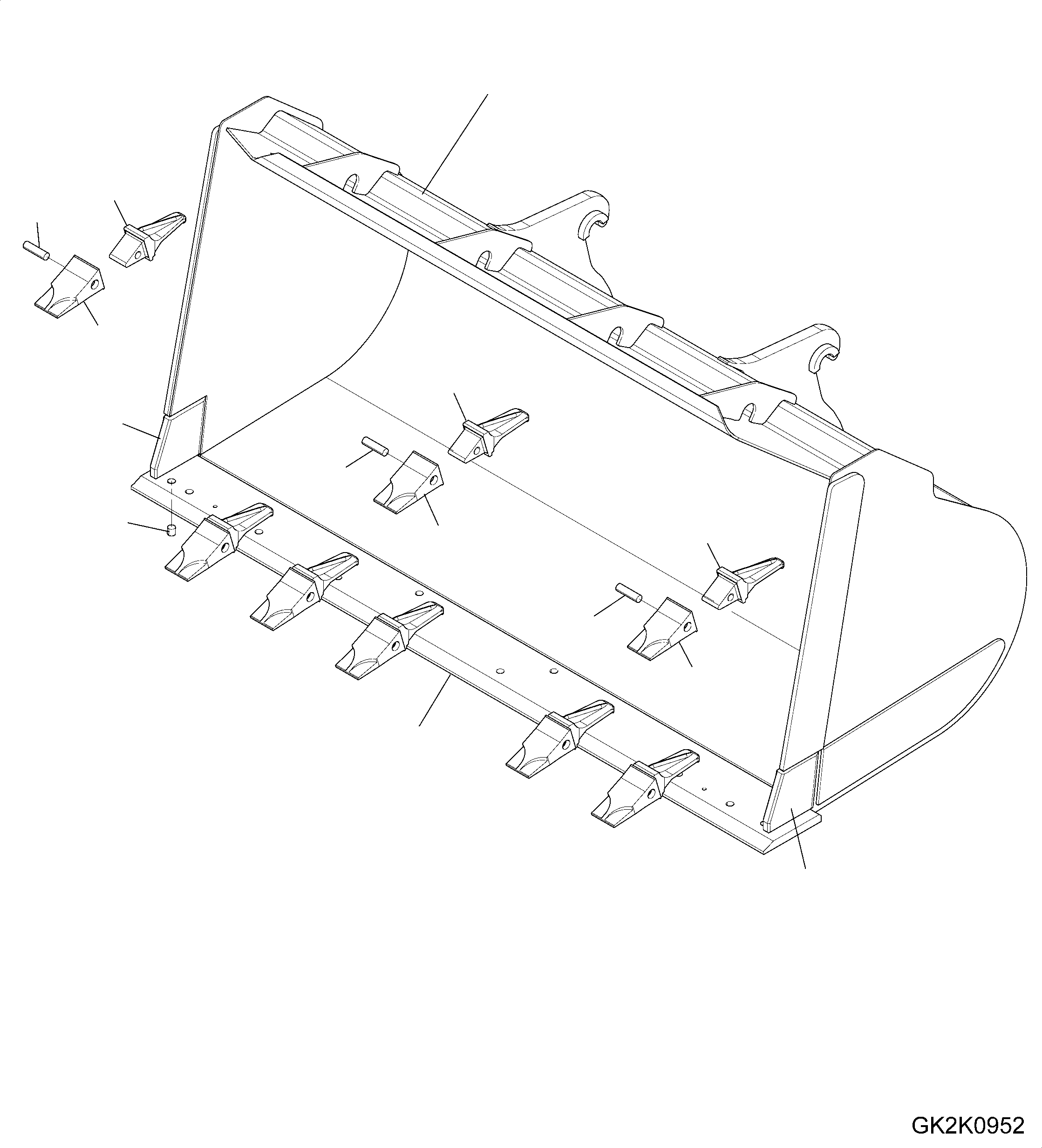 BUCKET ASSEMBLY 419-72-H2940 KOMATSU