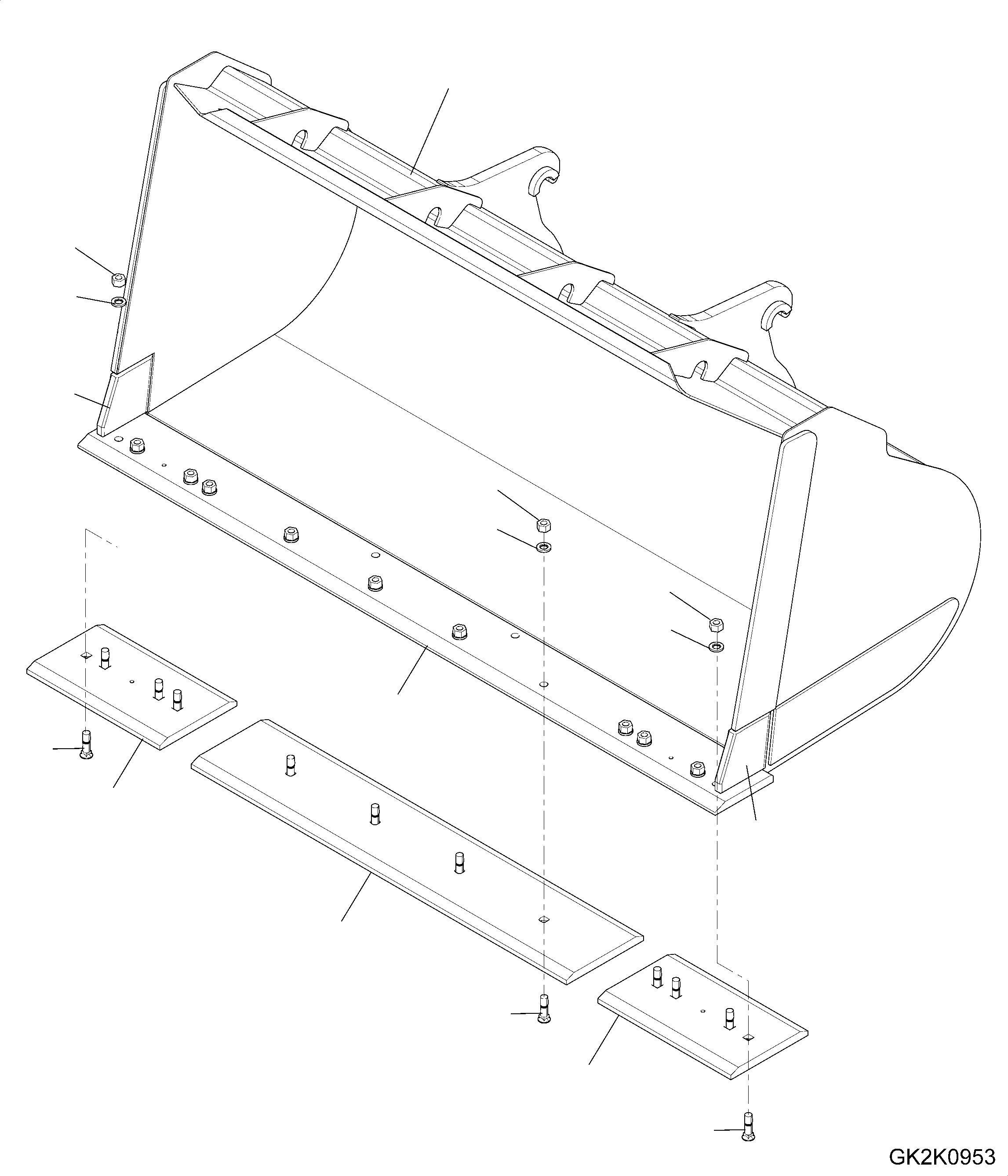 BUCKET ASSEMBLY 419-72-H2950 KOMATSU