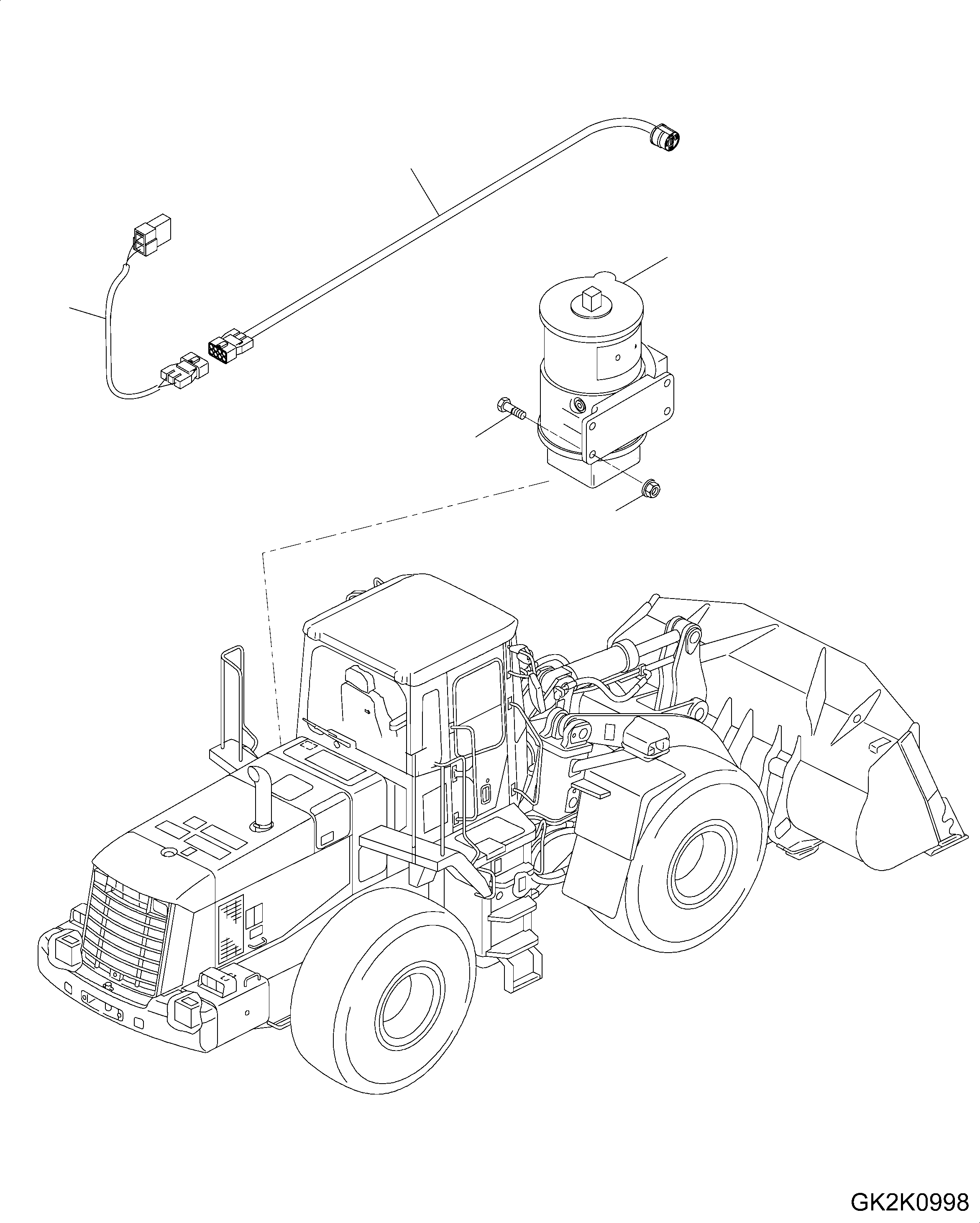 EXTENSION CABLE 418-06-H2200 KOMATSU