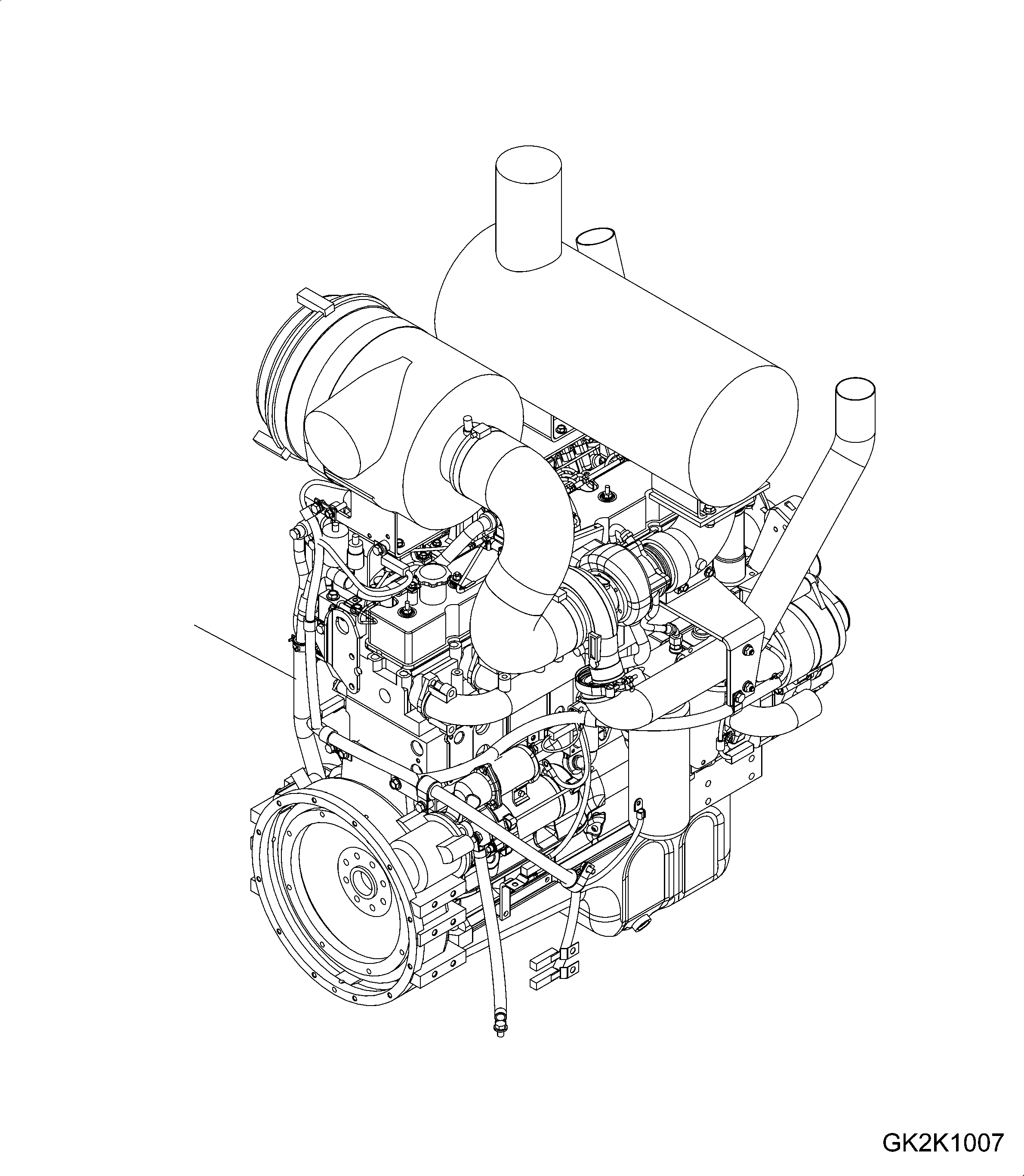ENGINE 423-01-31213 KOMATSU