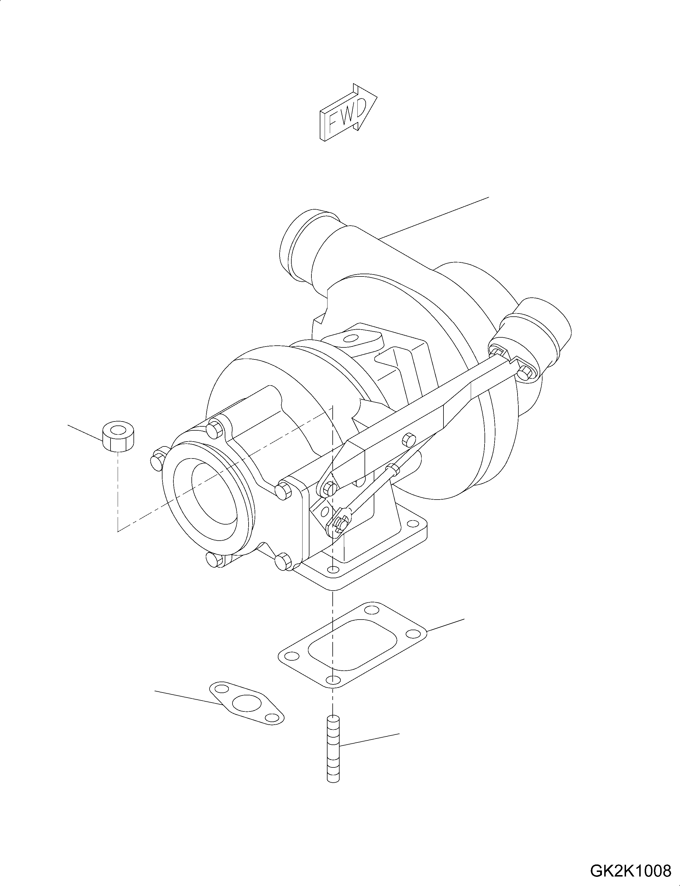 TURBOCHARGER 423-00-H0P11 KOMATSU
