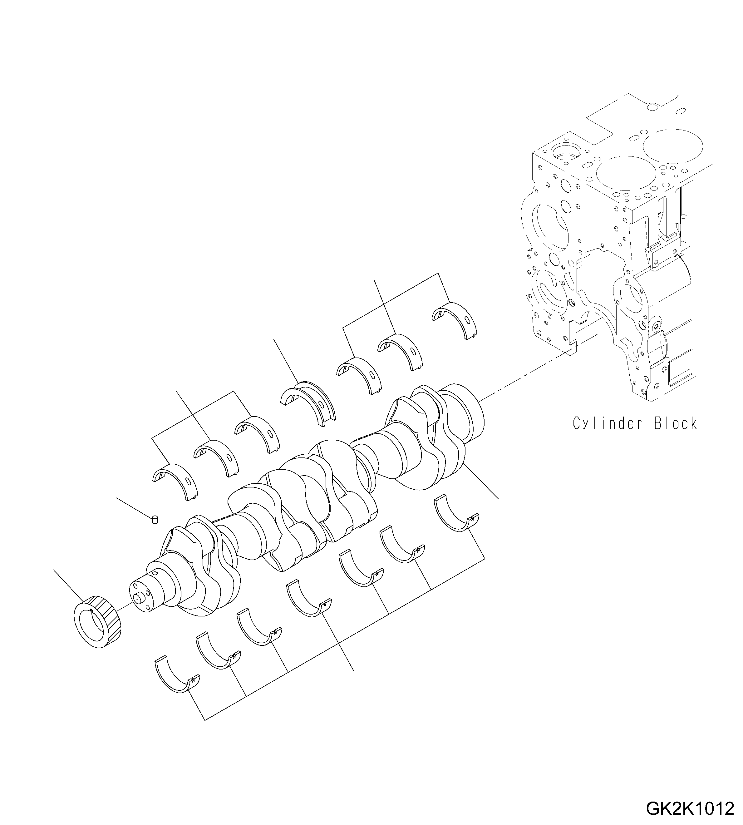 BEARING, MAIN 6742-01-5486 KOMATSU