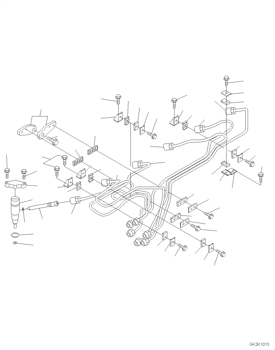 TUBE, INJ FUEL SUPPLY (NO. 5) CU3944694 KOMATSU