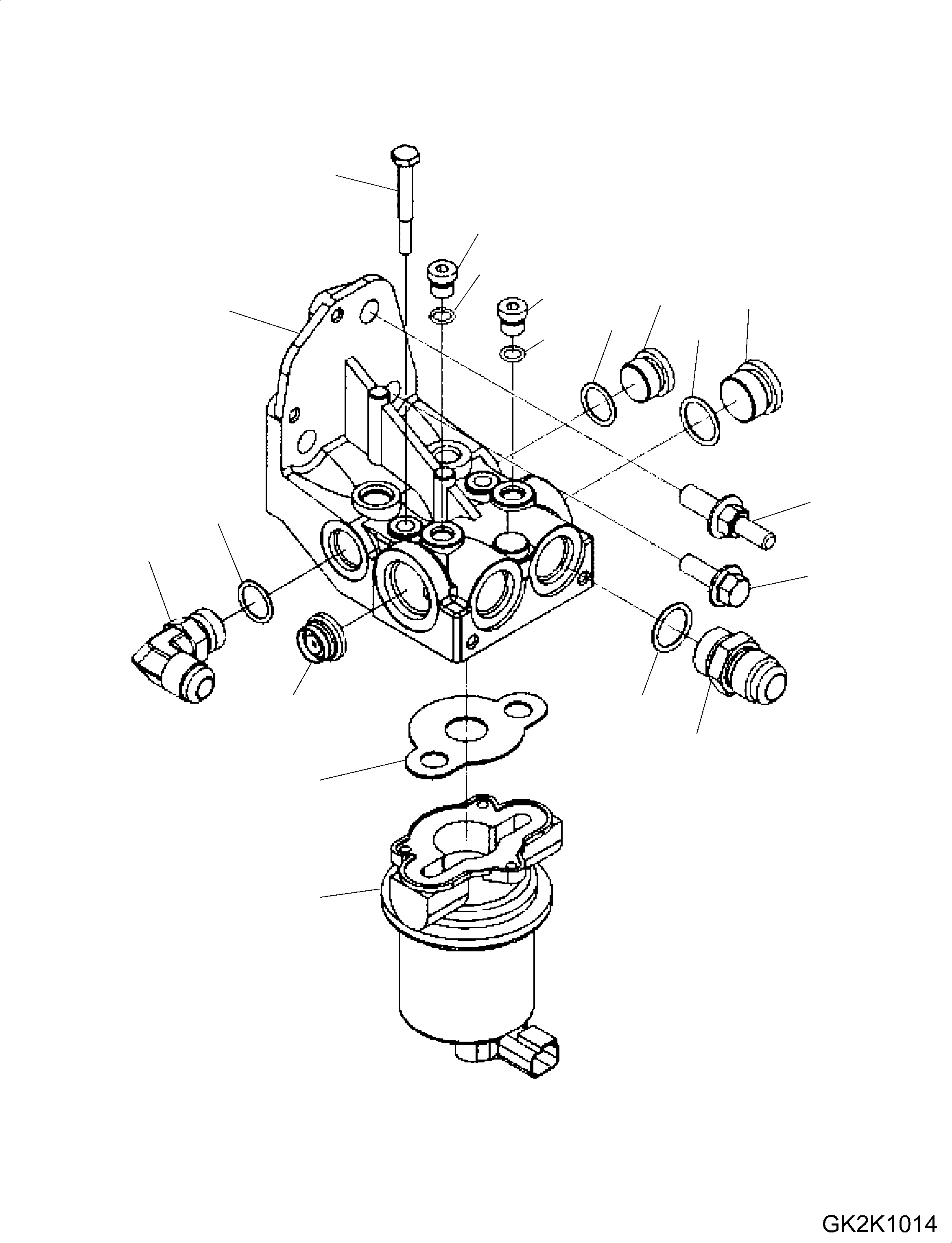 BRACKET, TRANSFER PUMP CU3964385 KOMATSU