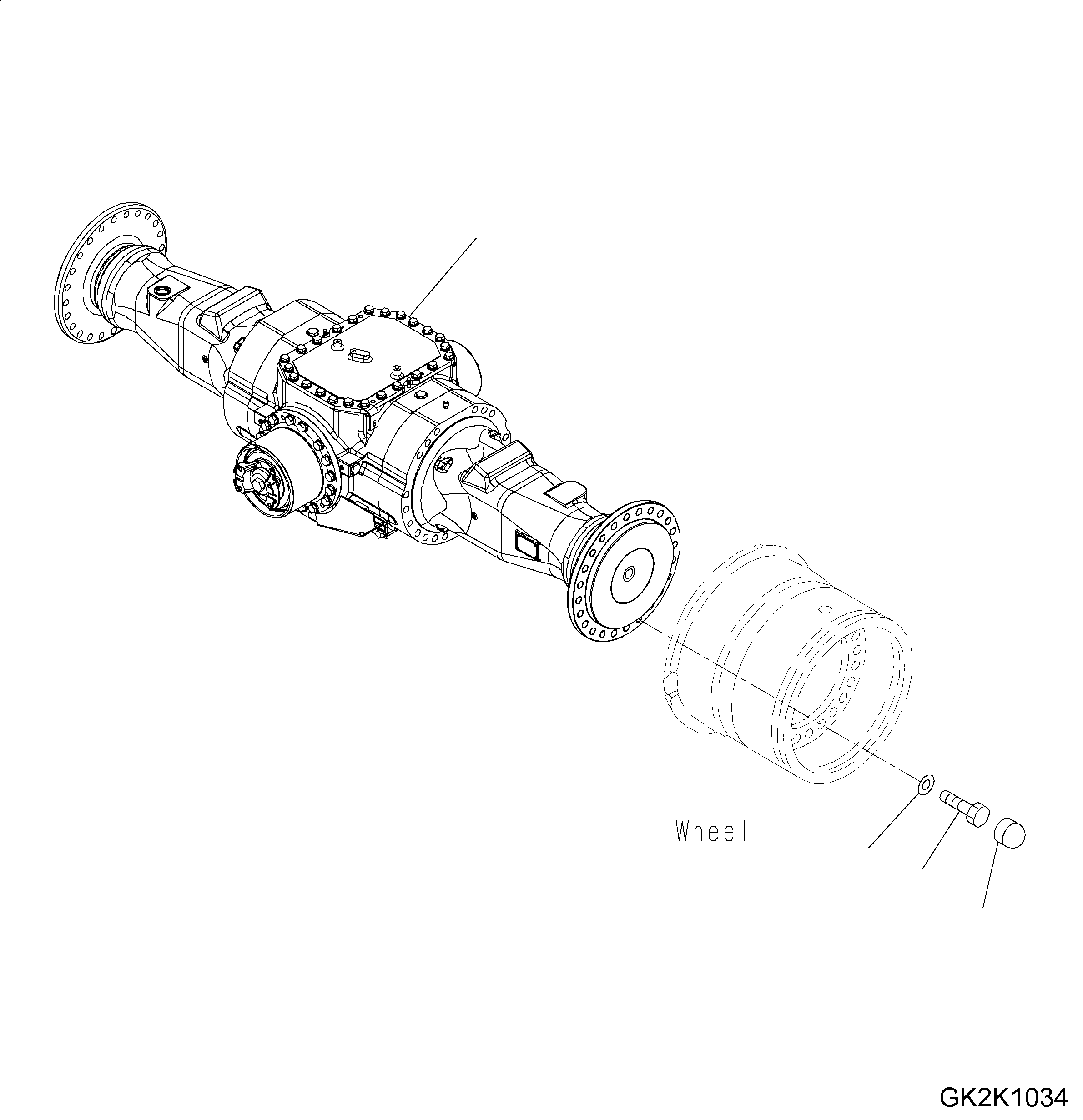 AXLE ASSEMBLY, REAR (423-23-30120) KOMATSU