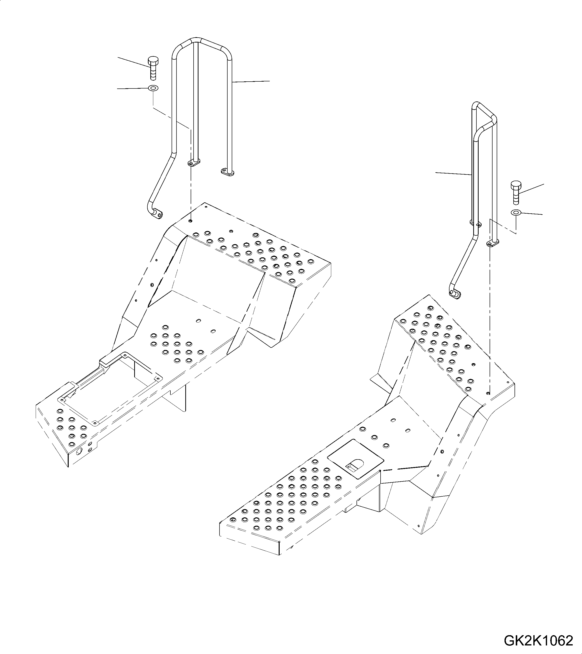HANDRAIL,L.H. 423-54-35243 KOMATSU