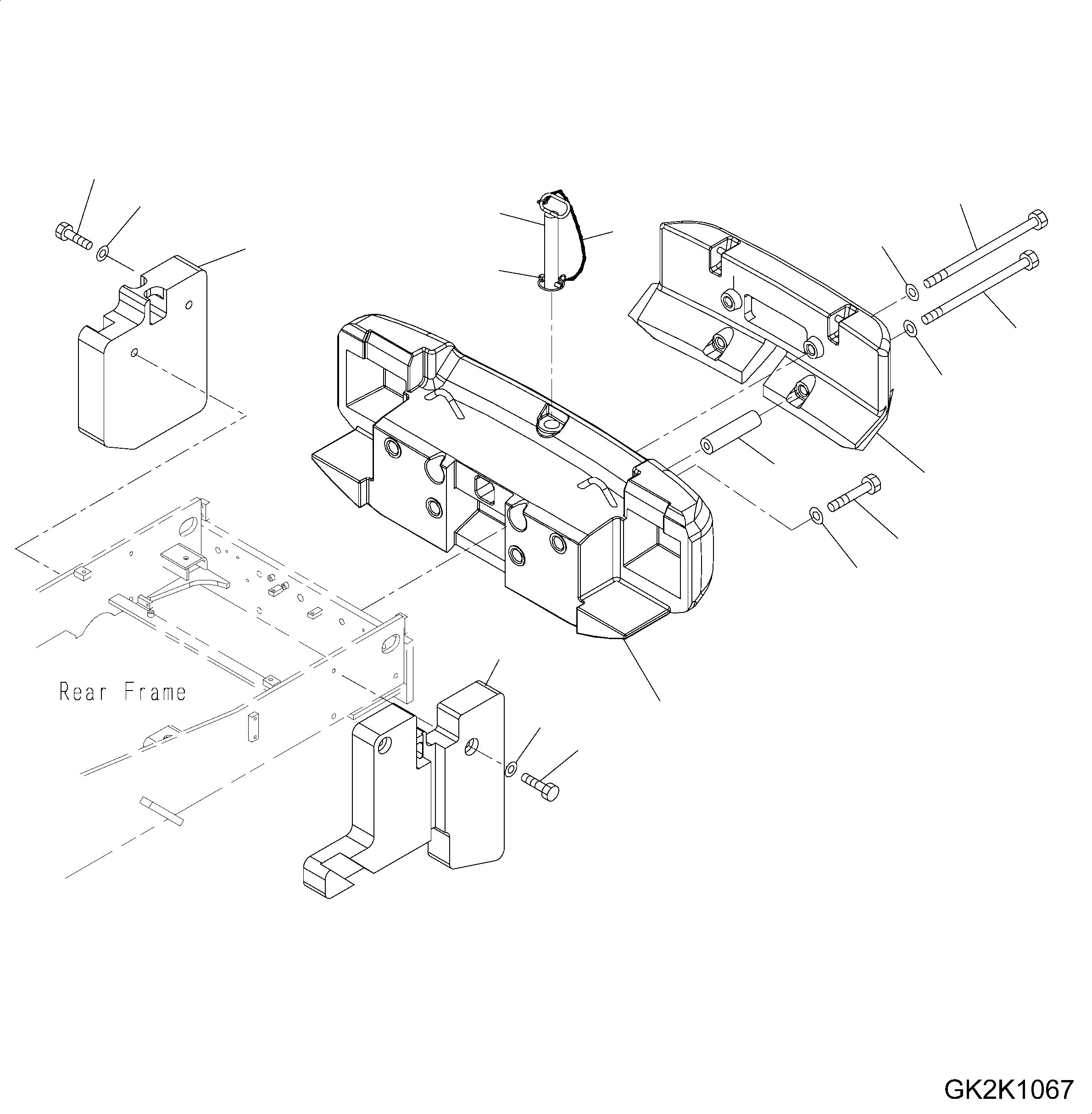 WEIGHT, LHS 423-974-H150 KOMATSU