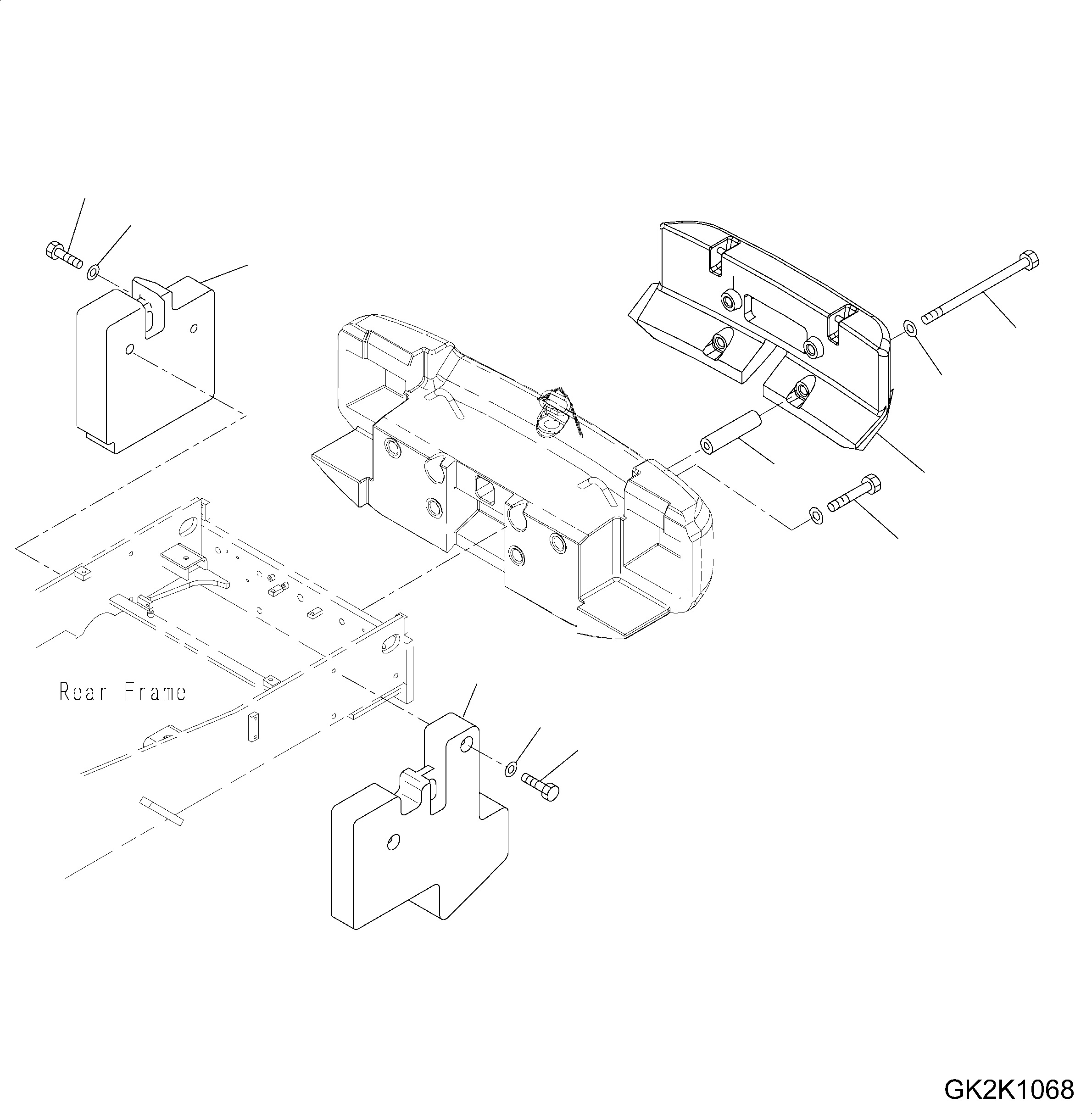 COUNTERWEIGHT 423-974-H130 KOMATSU