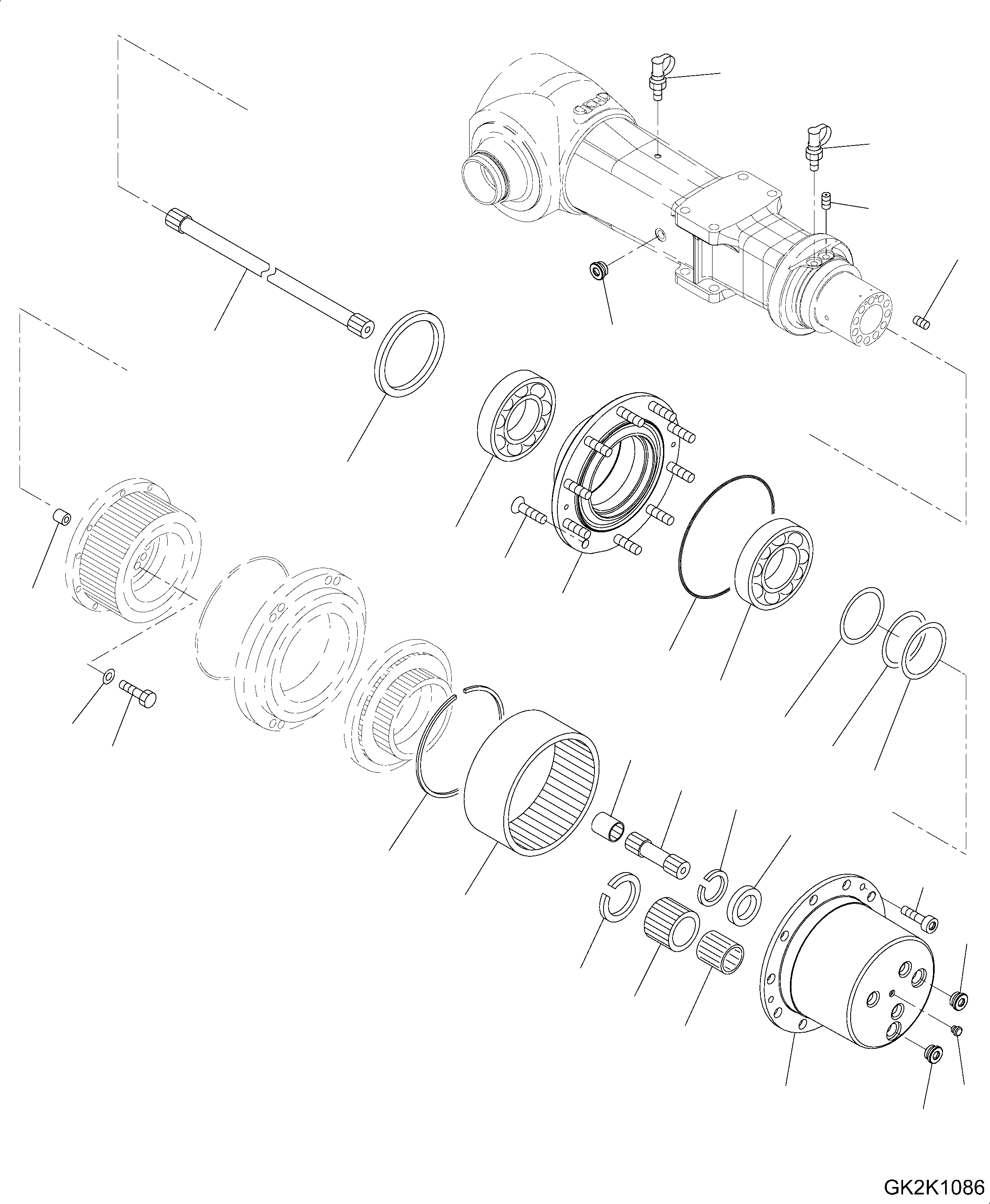 AXLE ASSEMBLY, REAR 20E-22-32000 KOMATSU