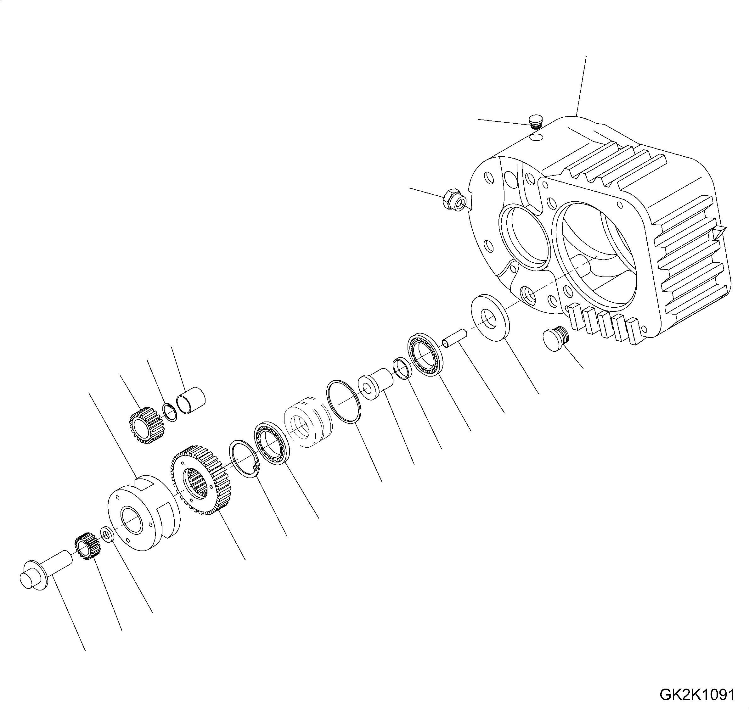 коробка передач в сборе (20G-14-31101) KOMATSU