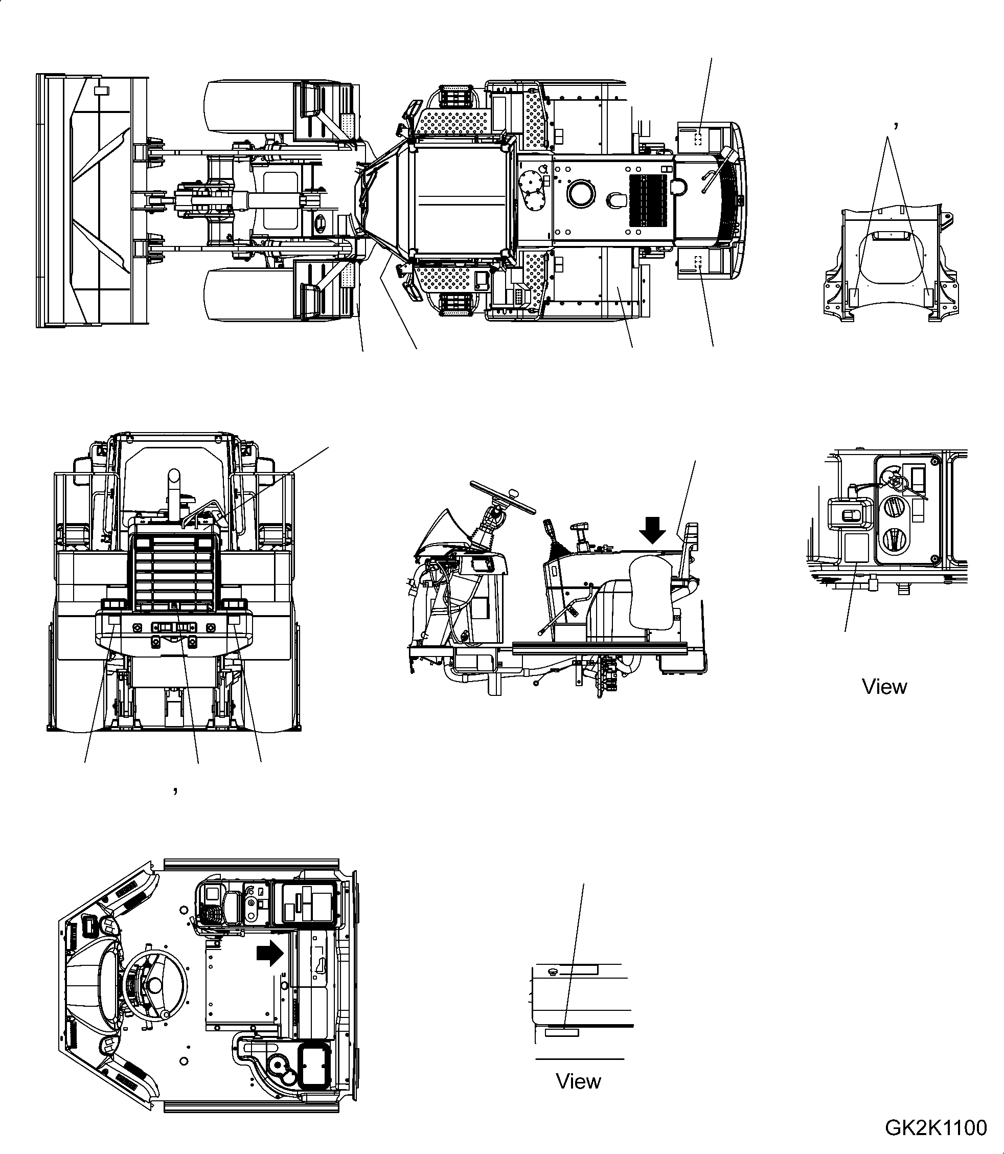 DECAL, START / SHIFT 423-93-H1250 KOMATSU