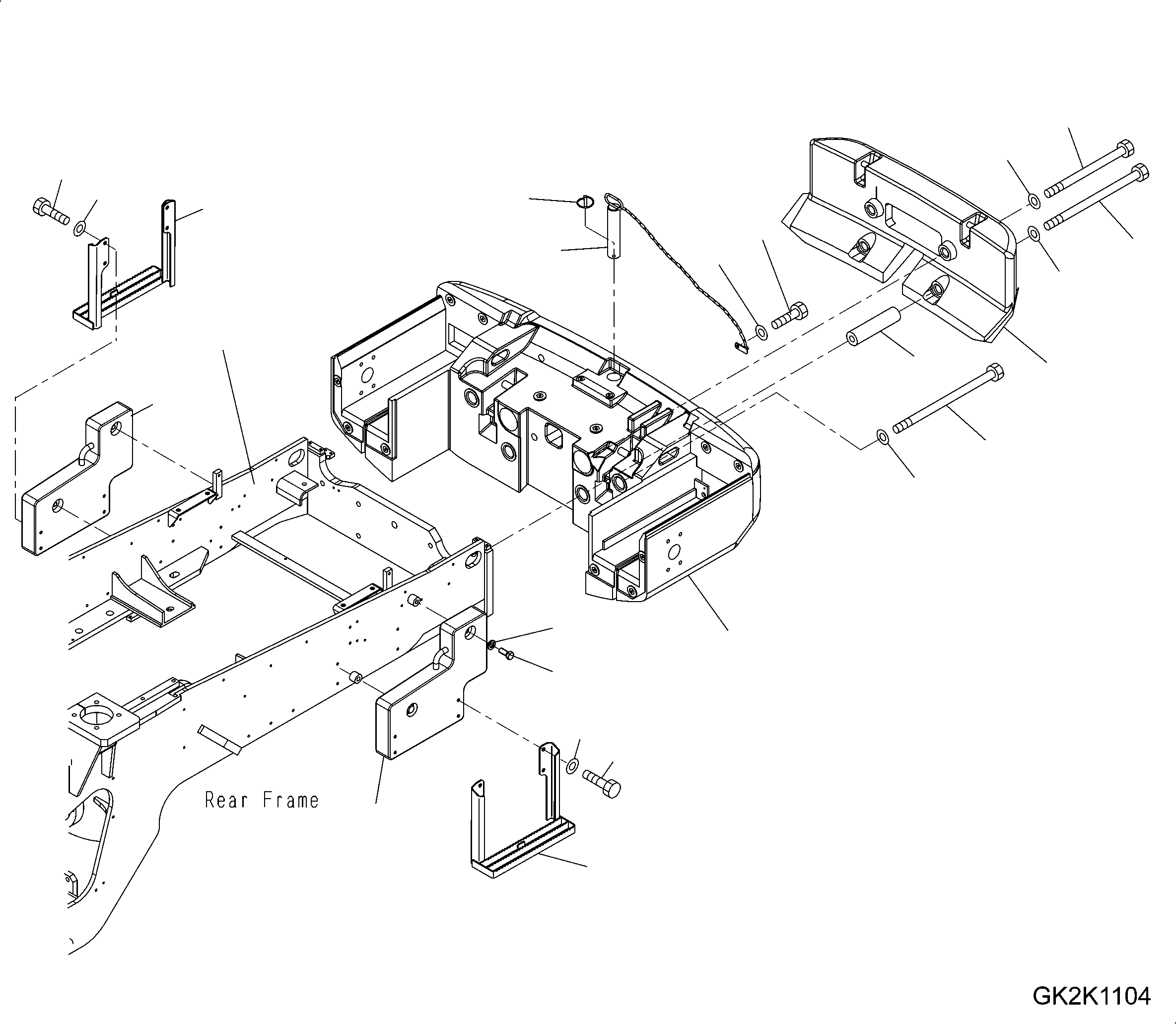 COUNTER WEIGHT 423-974-4110 KOMATSU