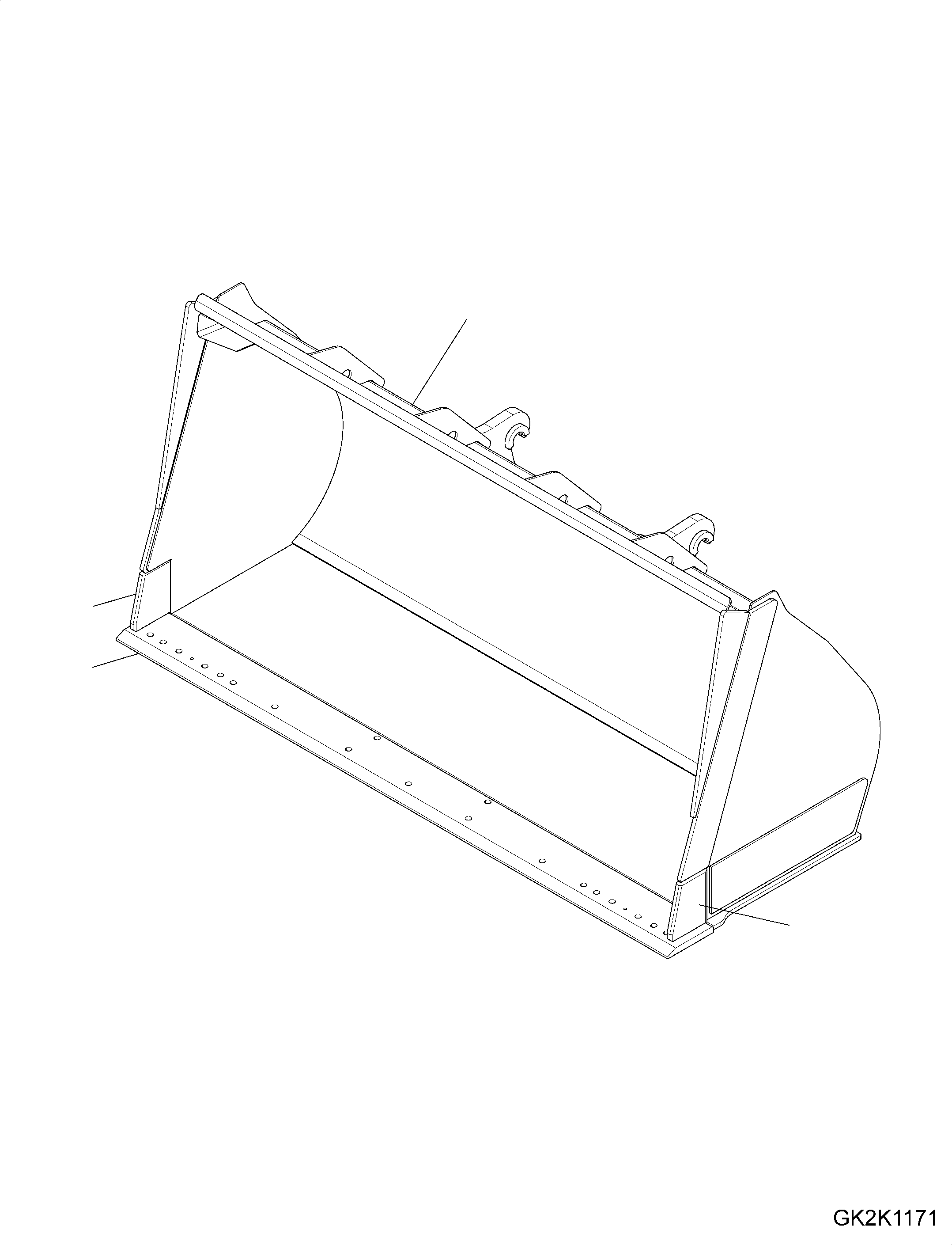 Bucket, 3.5m3, (Code: S17) 423-76-H2270 KOMATSU