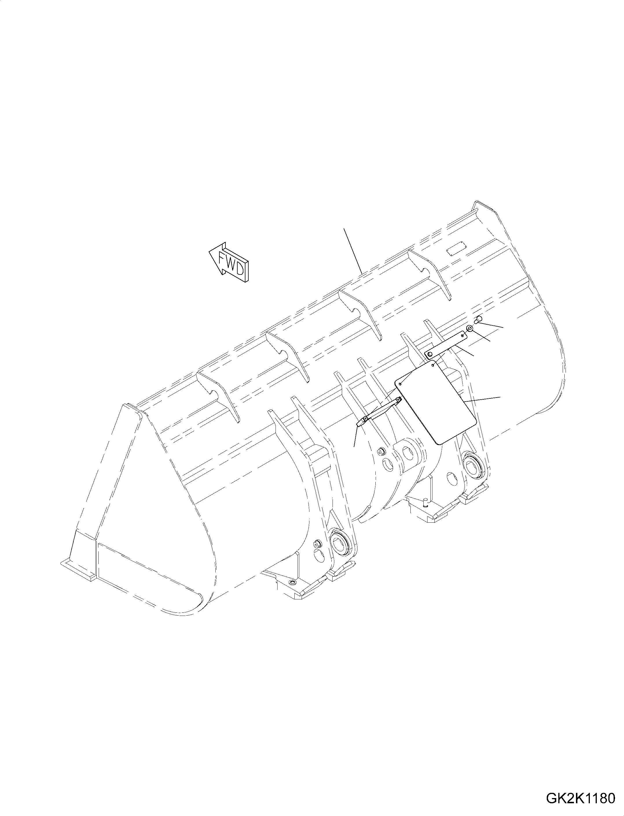 Пластина сварная 424-74-H2A10 KOMATSU