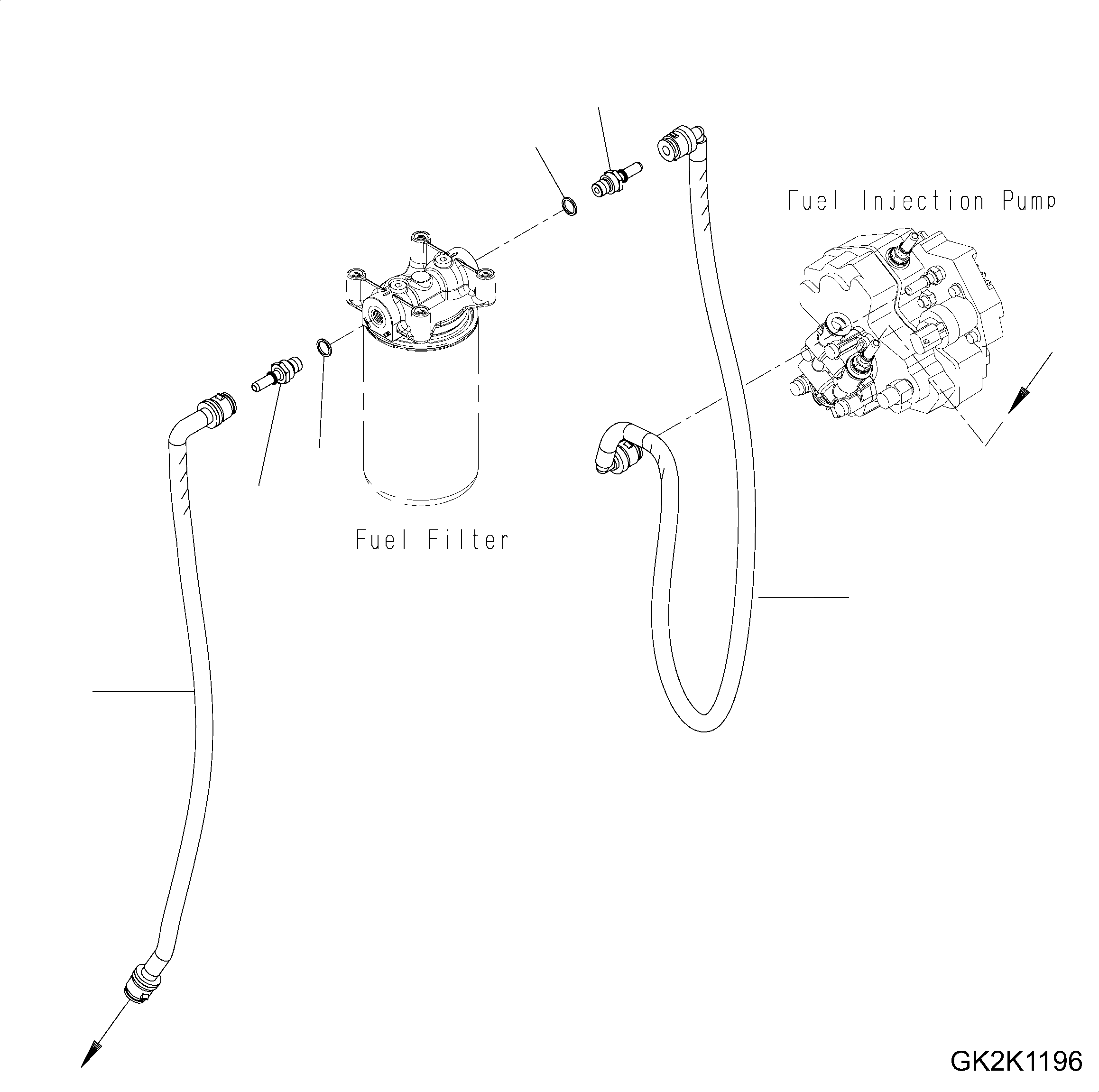 Шланг 6732-72-6720 KOMATSU