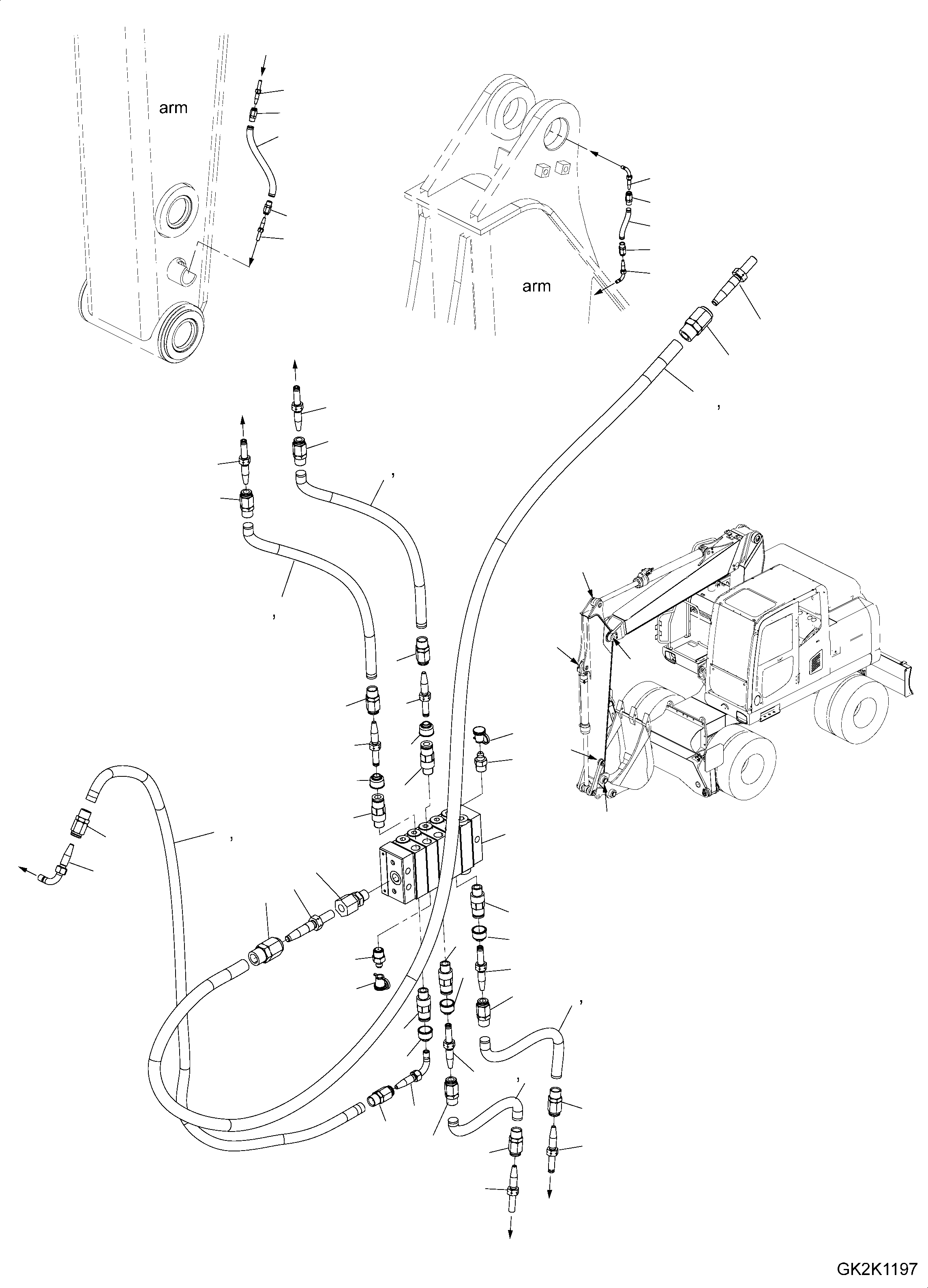 Трубка 421-00-H0P13 KOMATSU