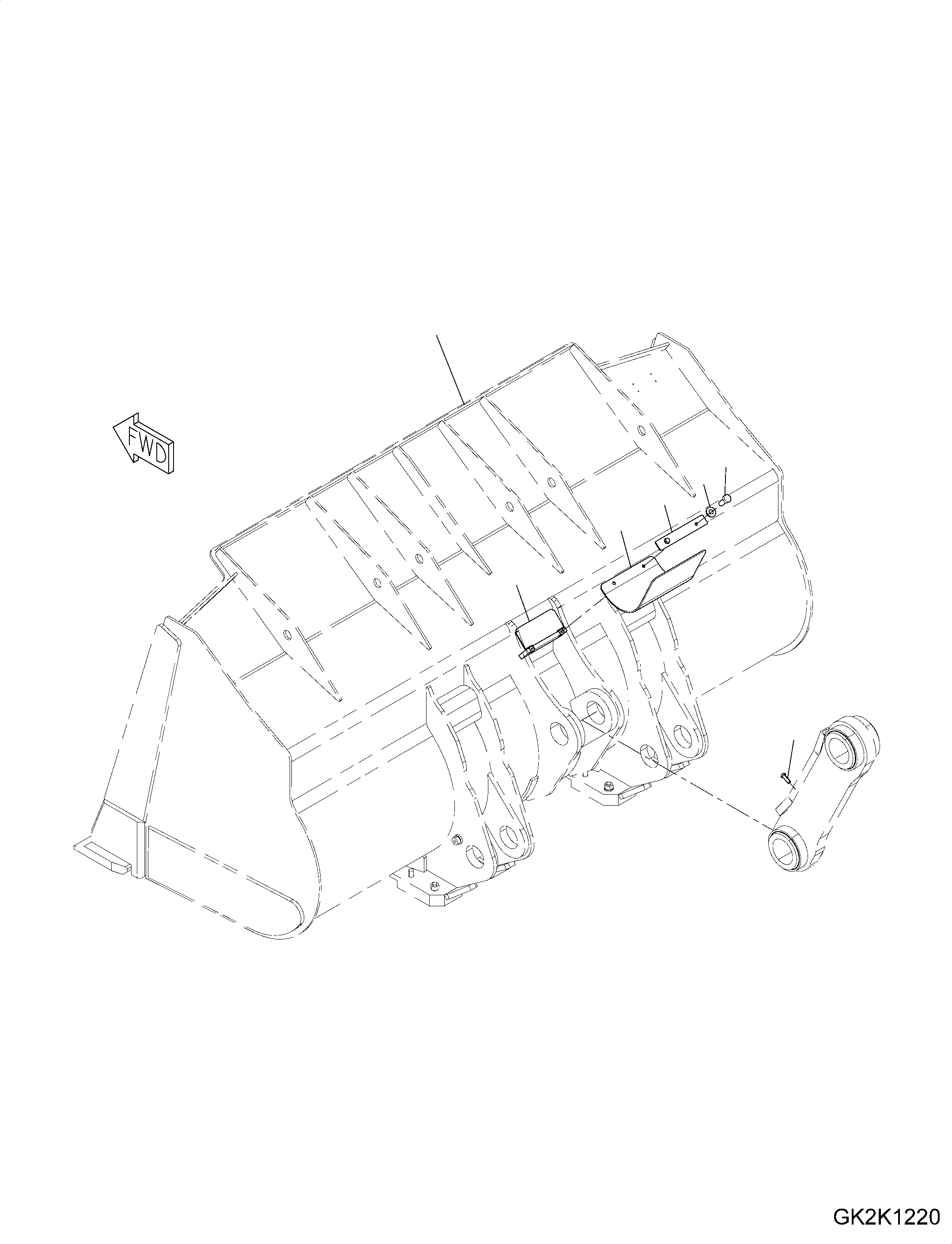 Support, Welded 425-72-H2M90 KOMATSU