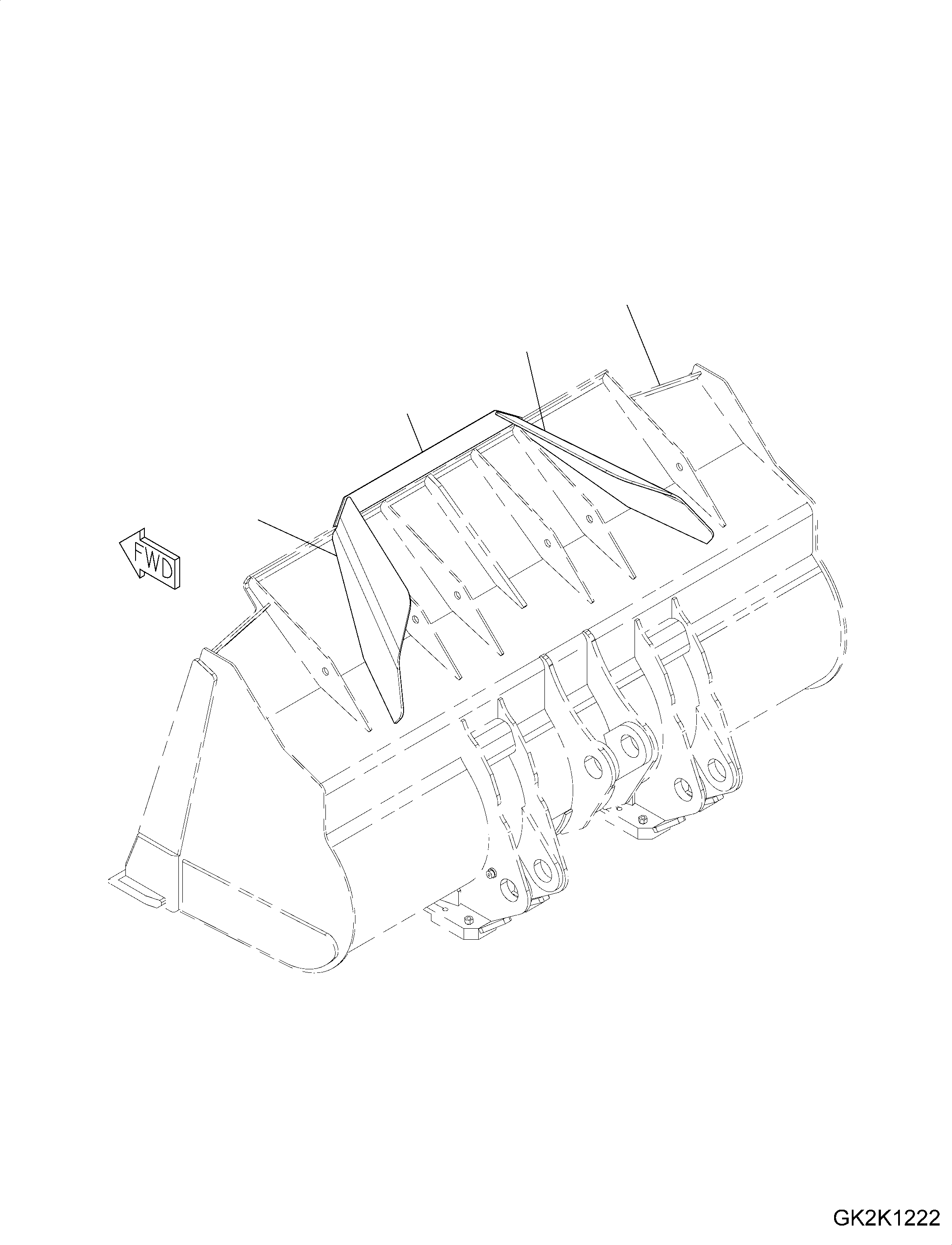 PLATE, RHS, (WELDED) 425-72-H2J30 KOMATSU