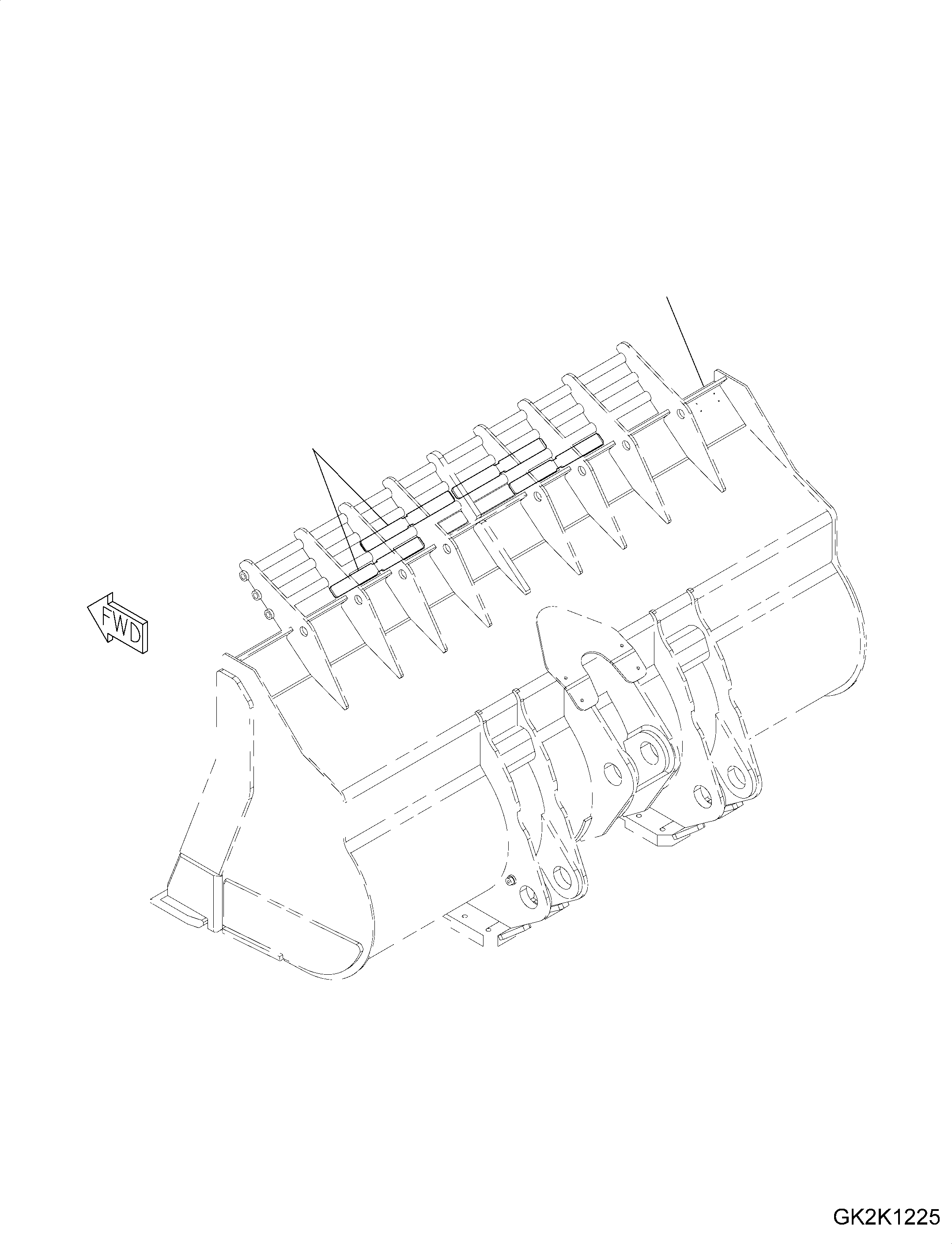 Plate, Ripp, Welded 425-73-H2C00 KOMATSU