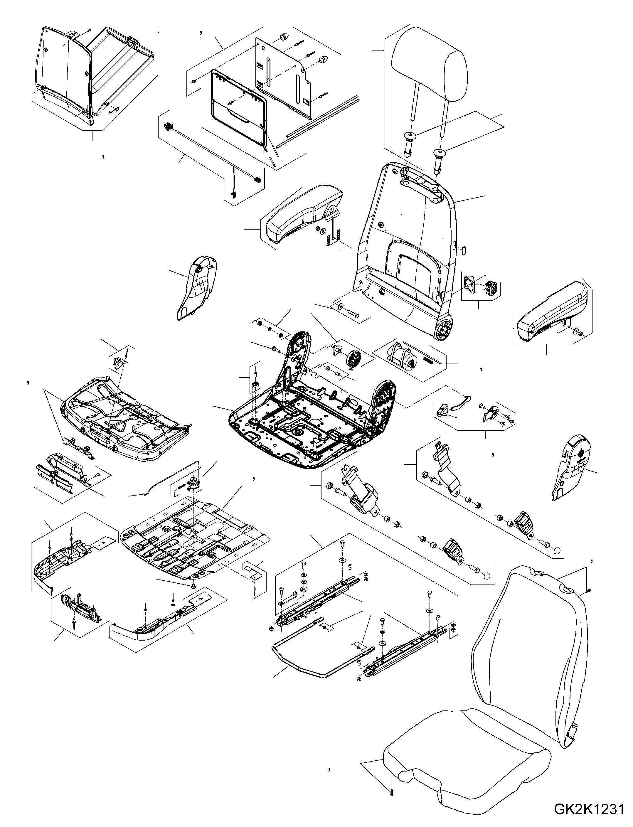 KIT, SMALL PARTS, AIR CUSHION 421-57-H0P07 KOMATSU
