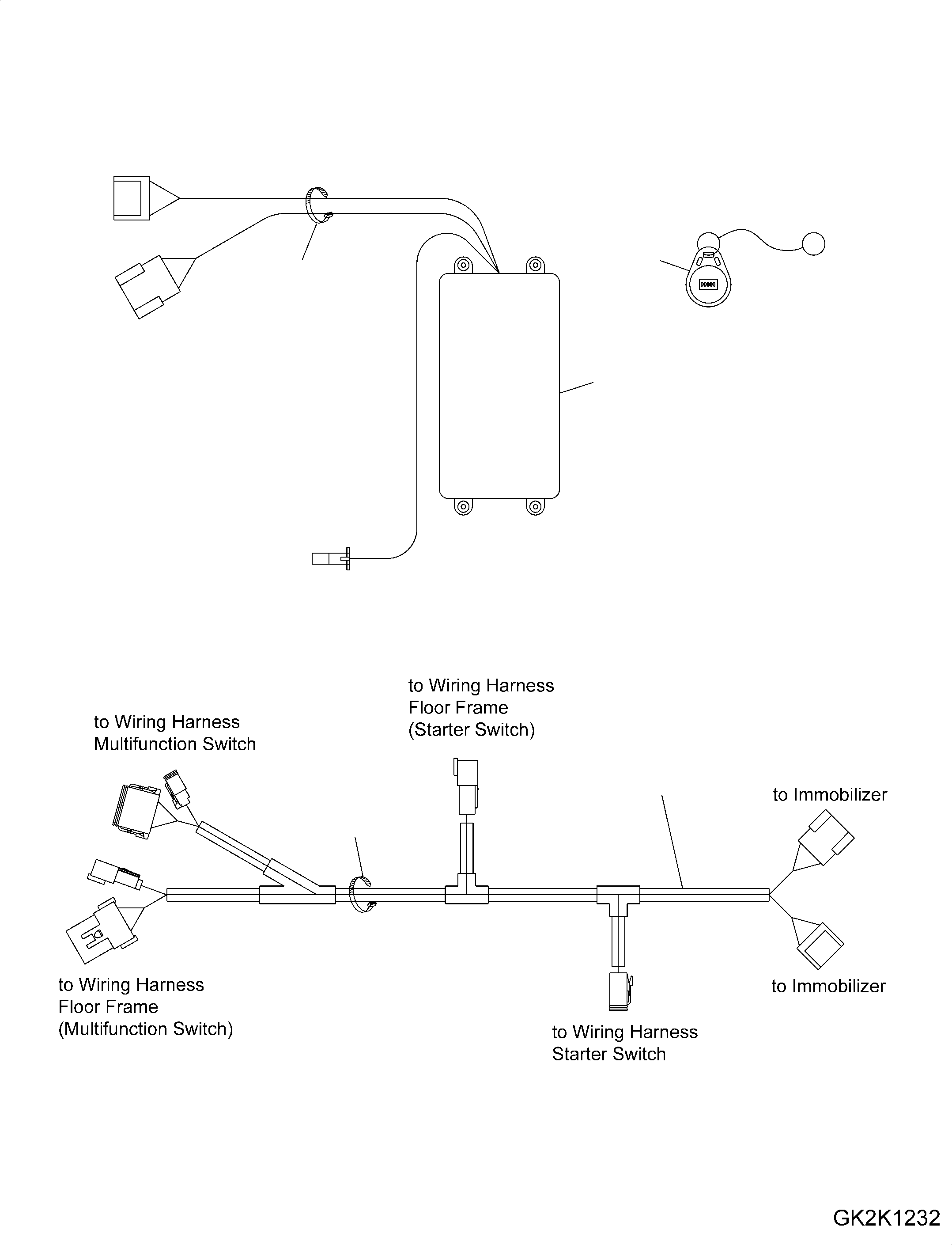 WIRING HARNESS, IMMOBILIZER 418-06-H2140 KOMATSU