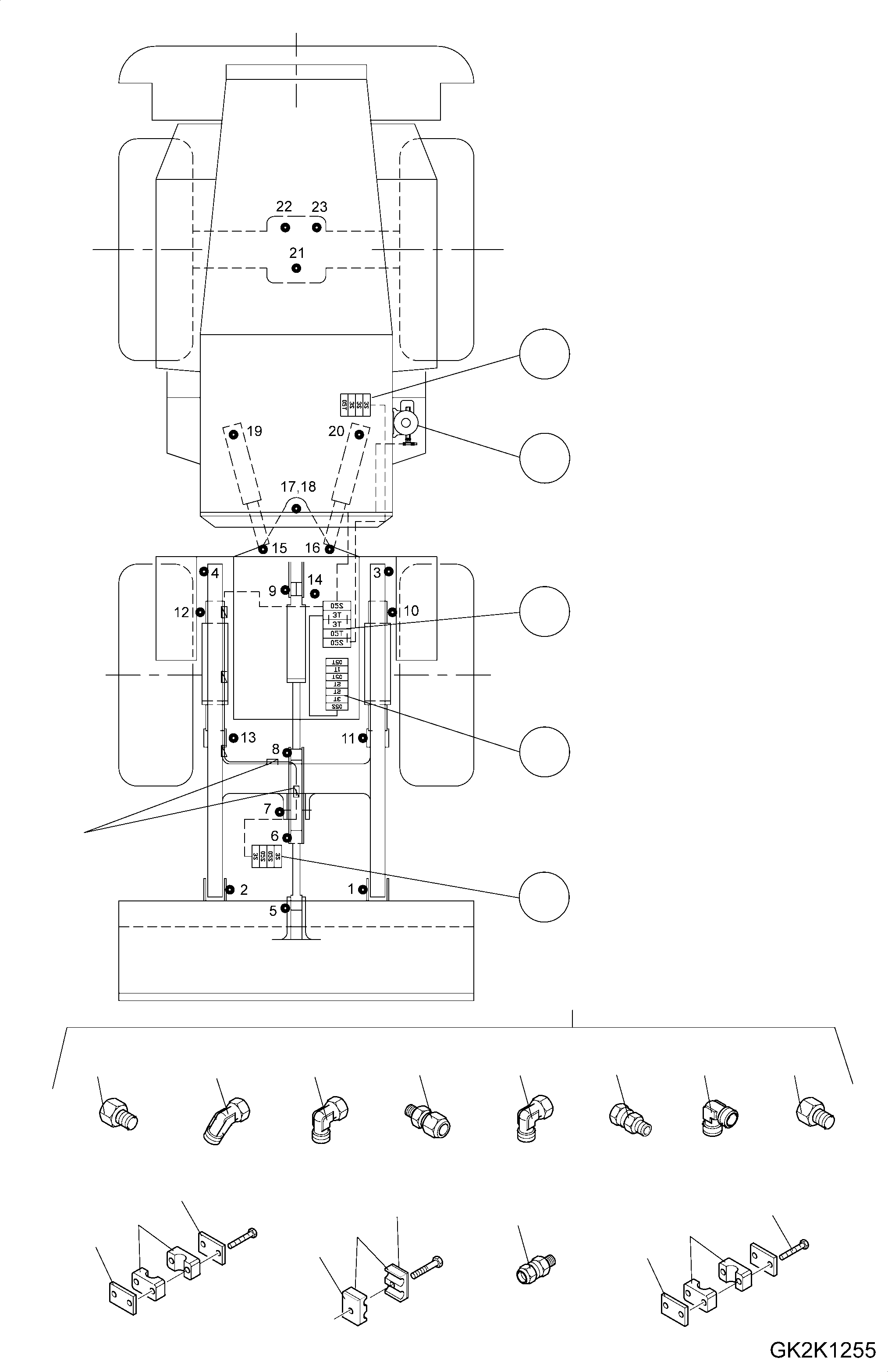 (PROGRESSIVE FEEDER) (BOOM) E KOMATSU