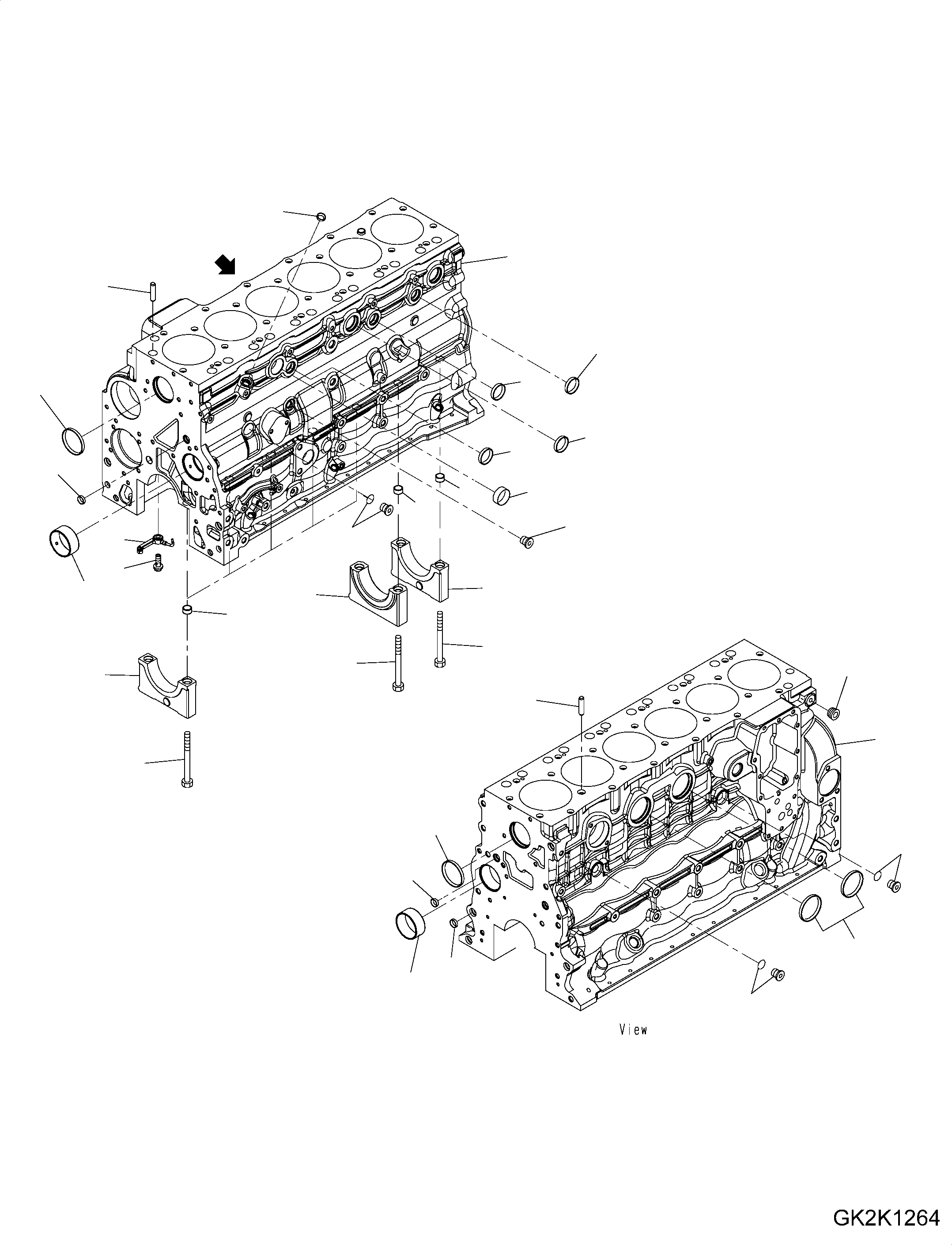 KIT, CYLINDER BLOCK 6754-22-1310 KOMATSU