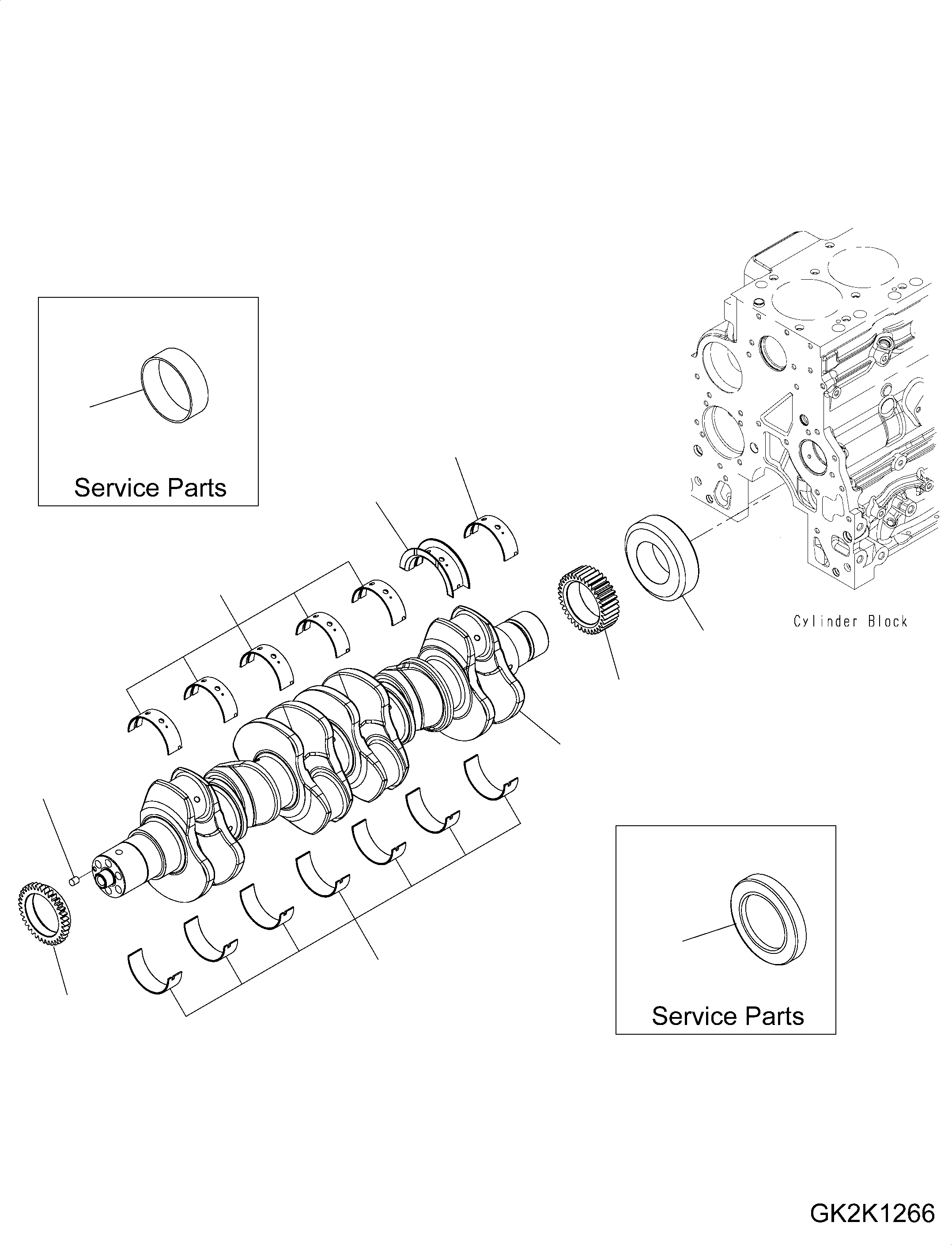 Штифт установочный CU5305872 KOMATSU