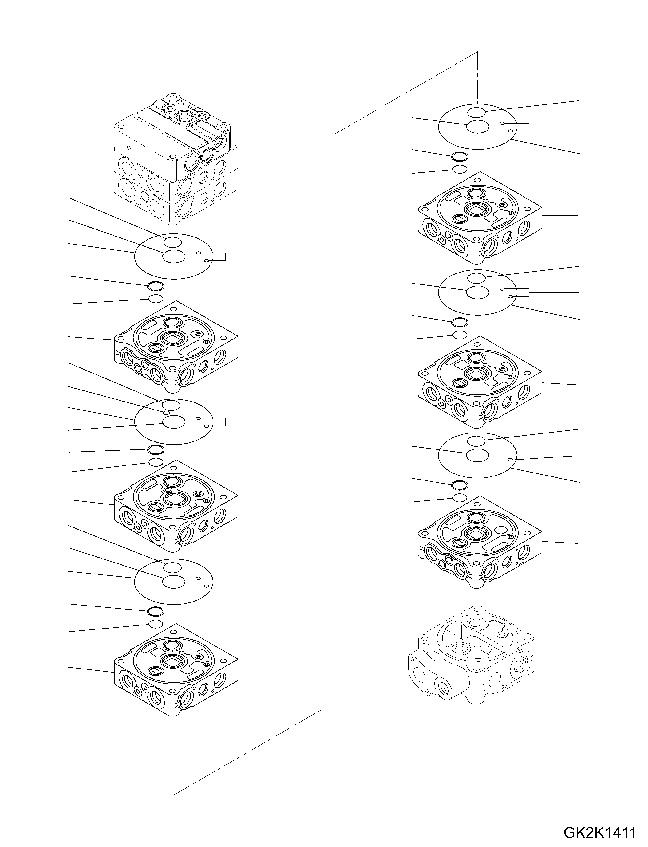 Управляющий клапан 723-58-19701 KOMATSU
