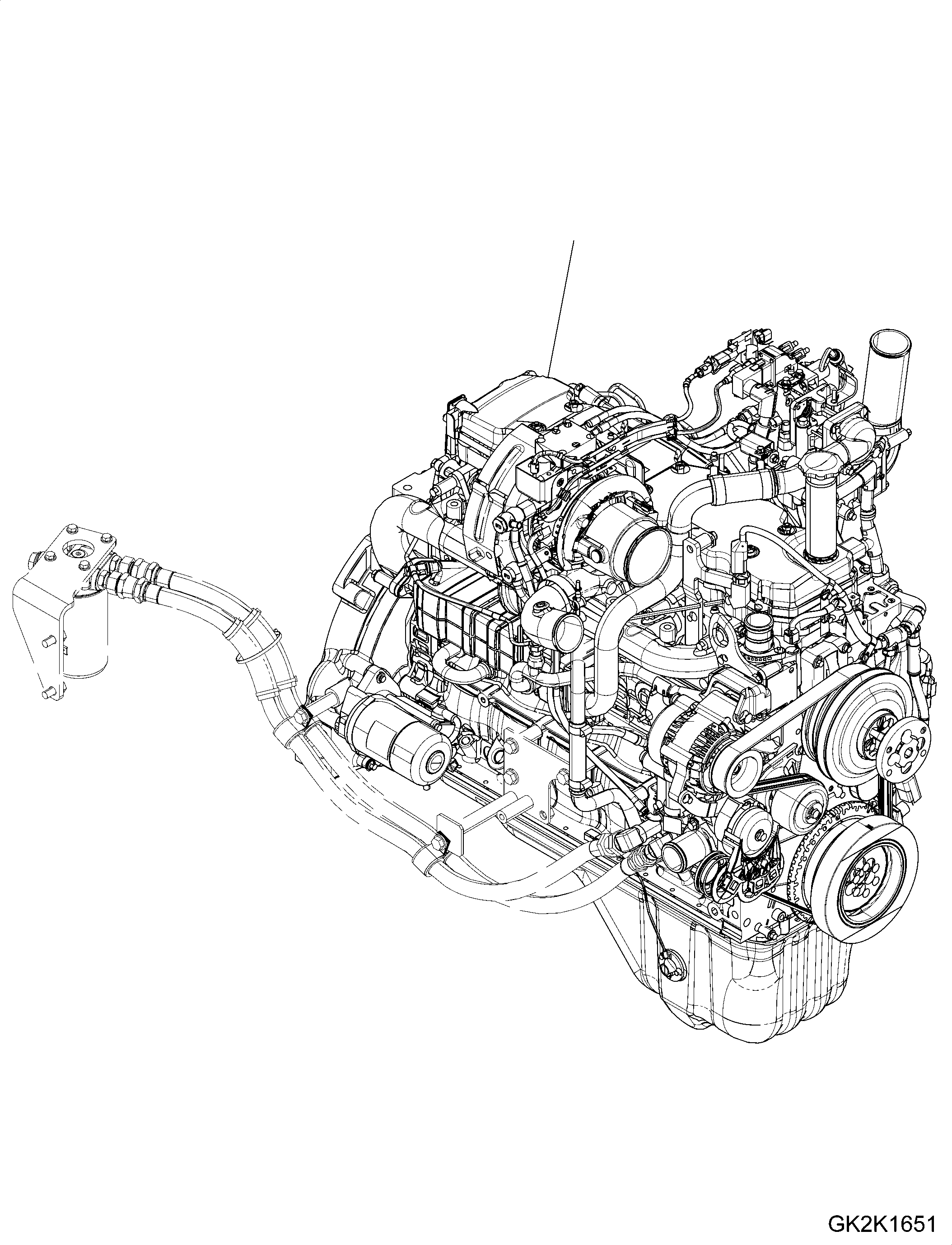 Engine, SAA6D107E-2 20J-01-51100 KOMATSU