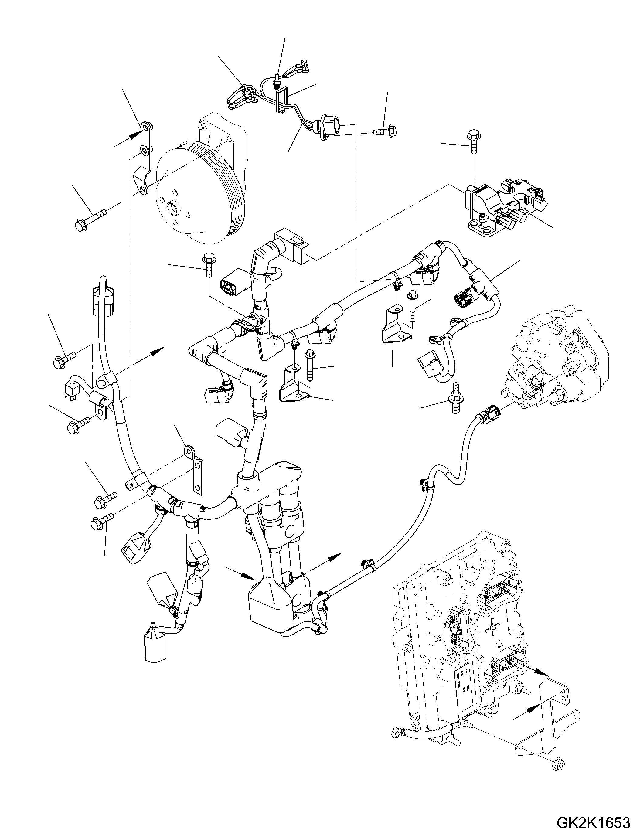 Жгут проводов CU5296599 KOMATSU