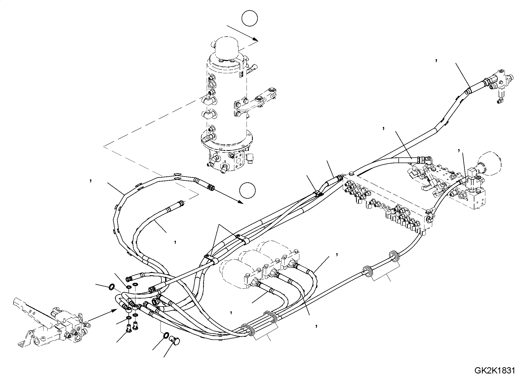 Шланг 02767-00521 KOMATSU