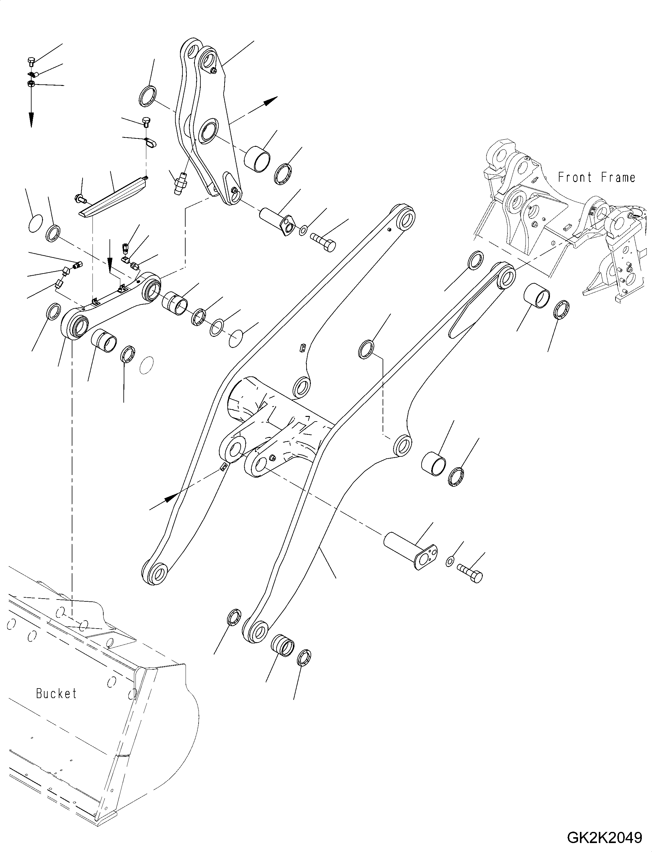 Bell Crank Assembly 421-70-51500 KOMATSU