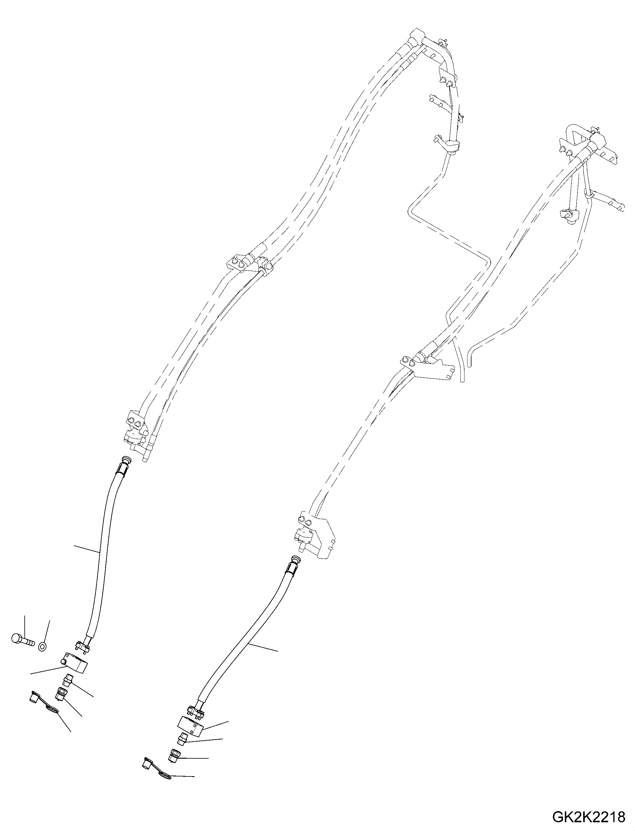Шланг 07125-20615 KOMATSU