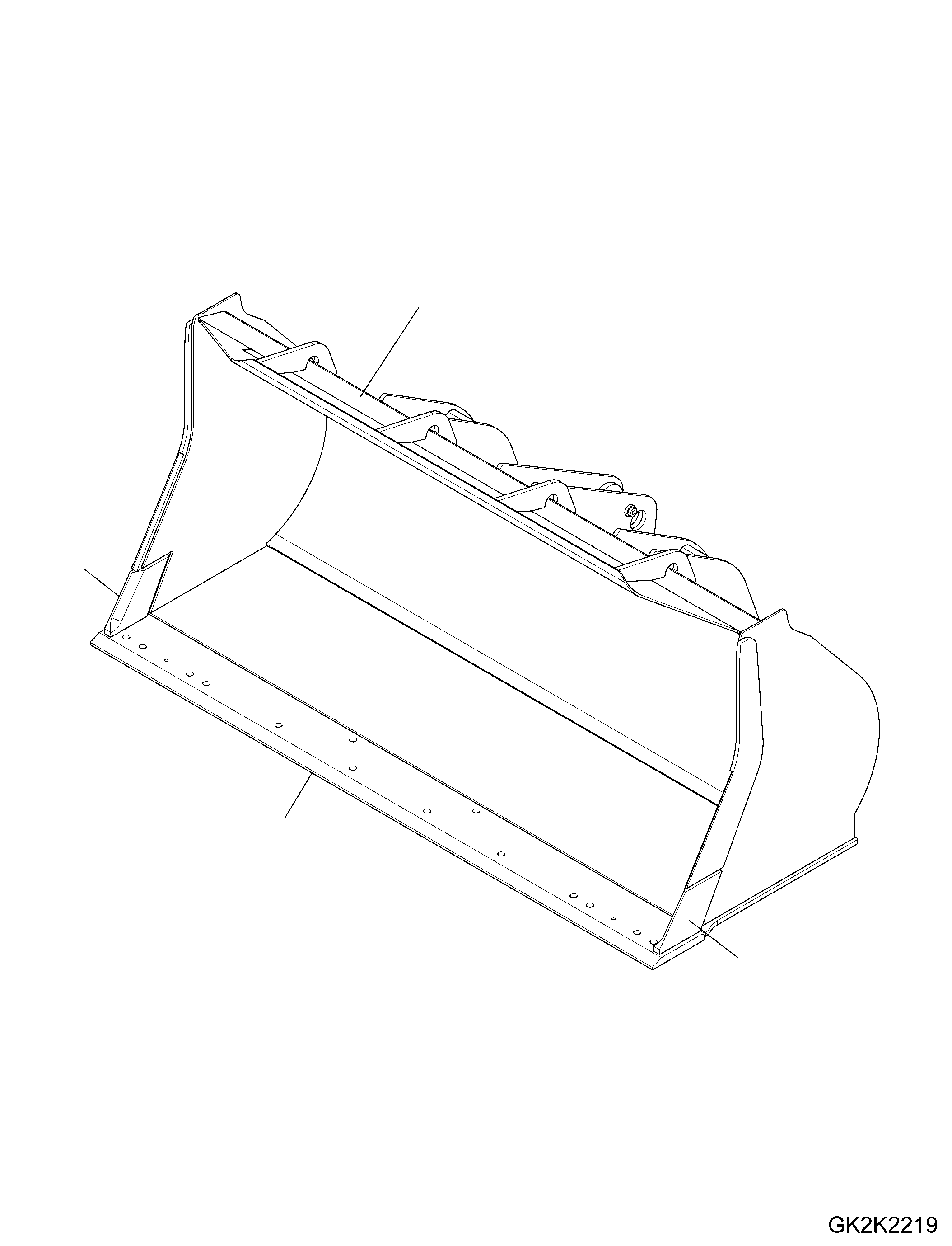 Bucket Assembly 419-73-H2L20 KOMATSU