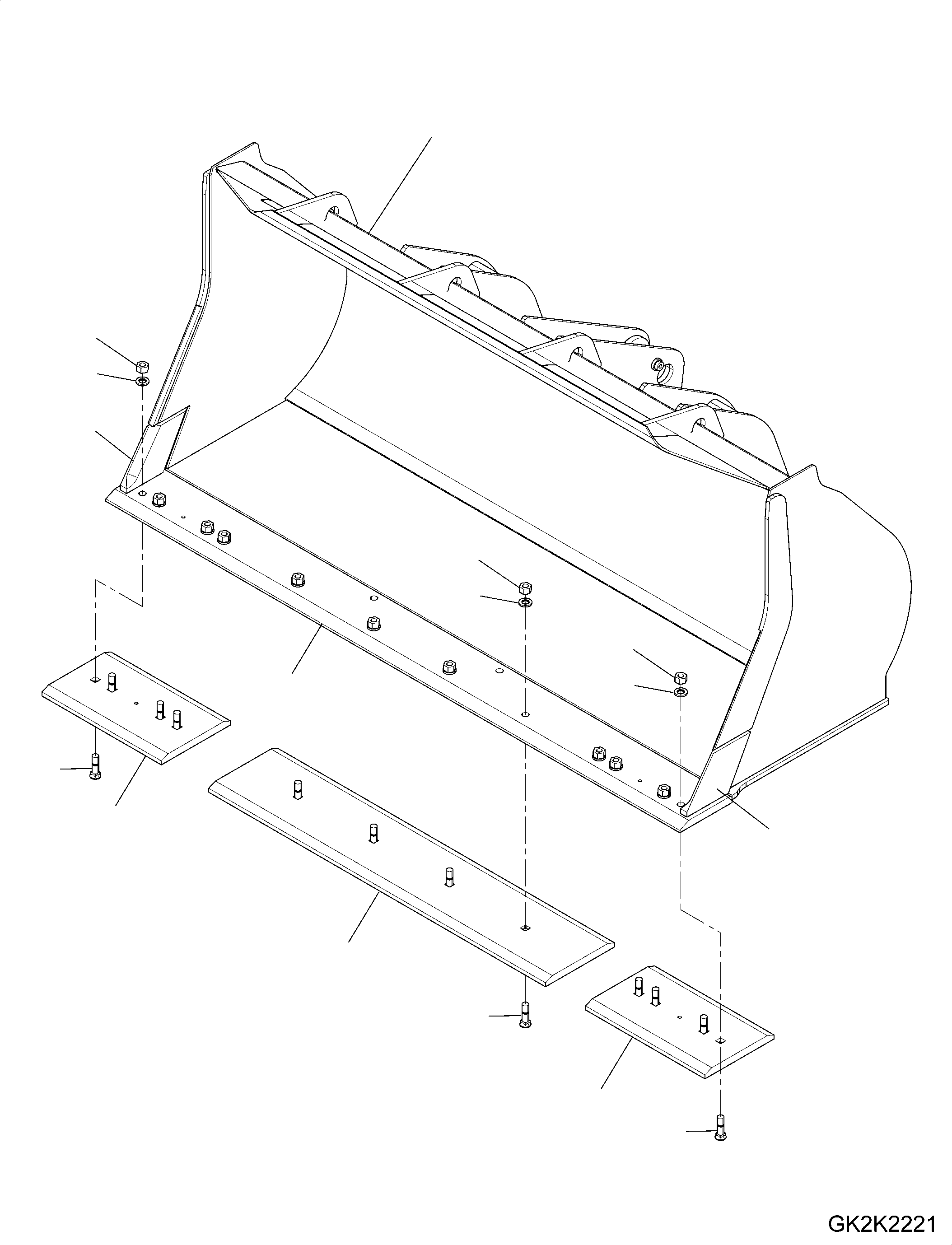 Bucket Assembly 419-73-H2L40 KOMATSU