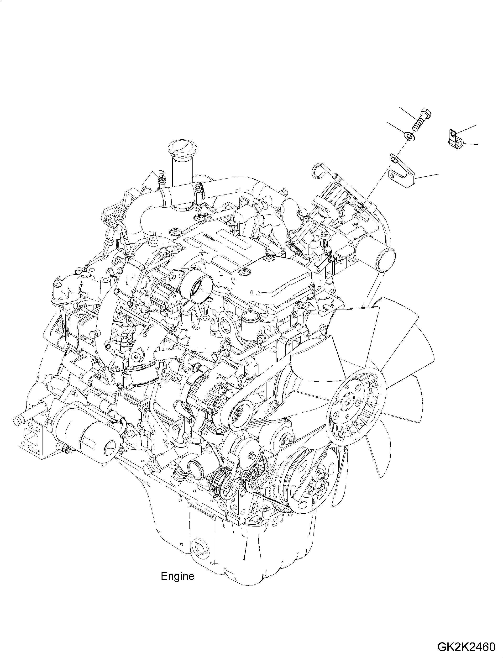 Кронштейн 20E-01-51241 KOMATSU