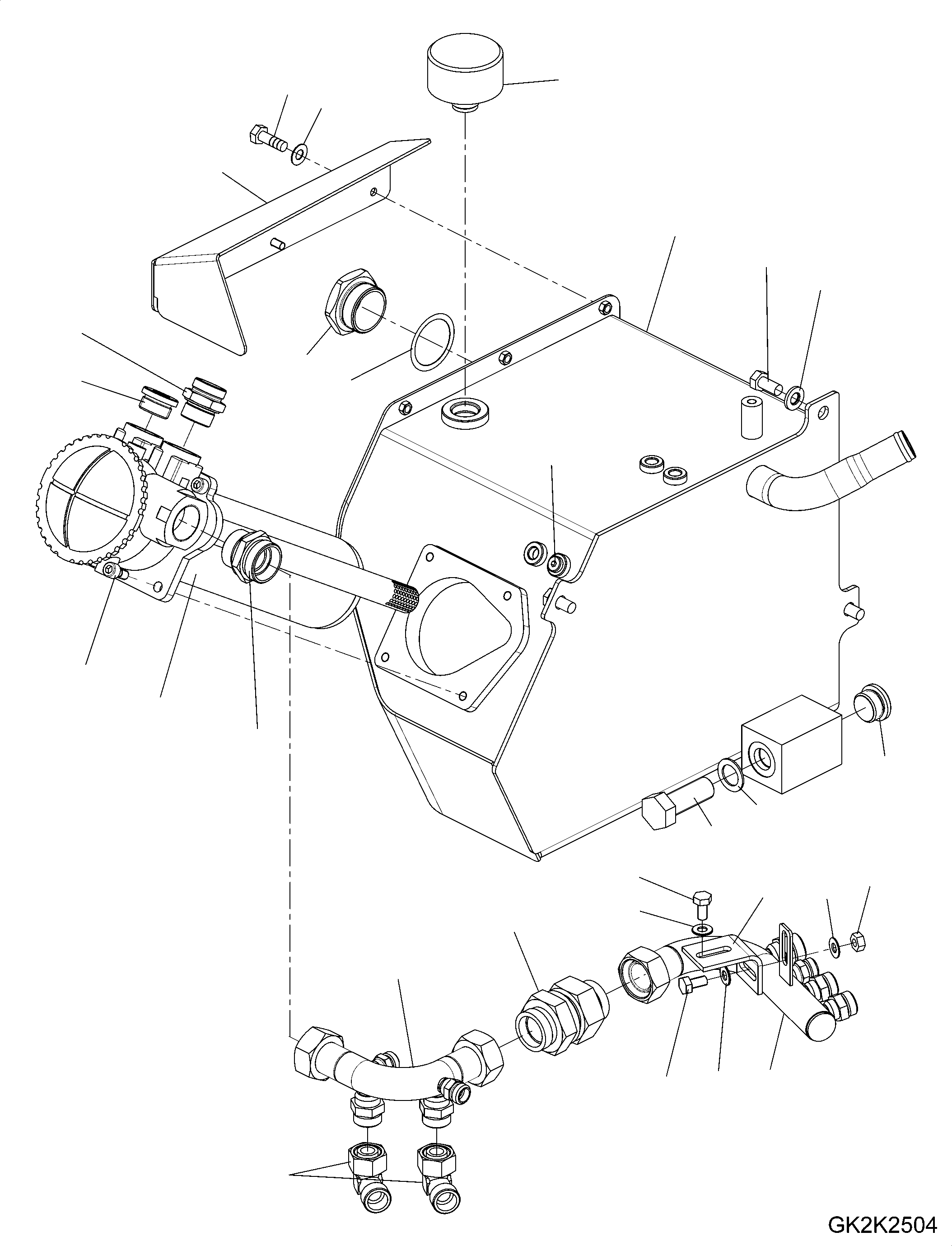 Return Header 42T-60-25211 KOMATSU